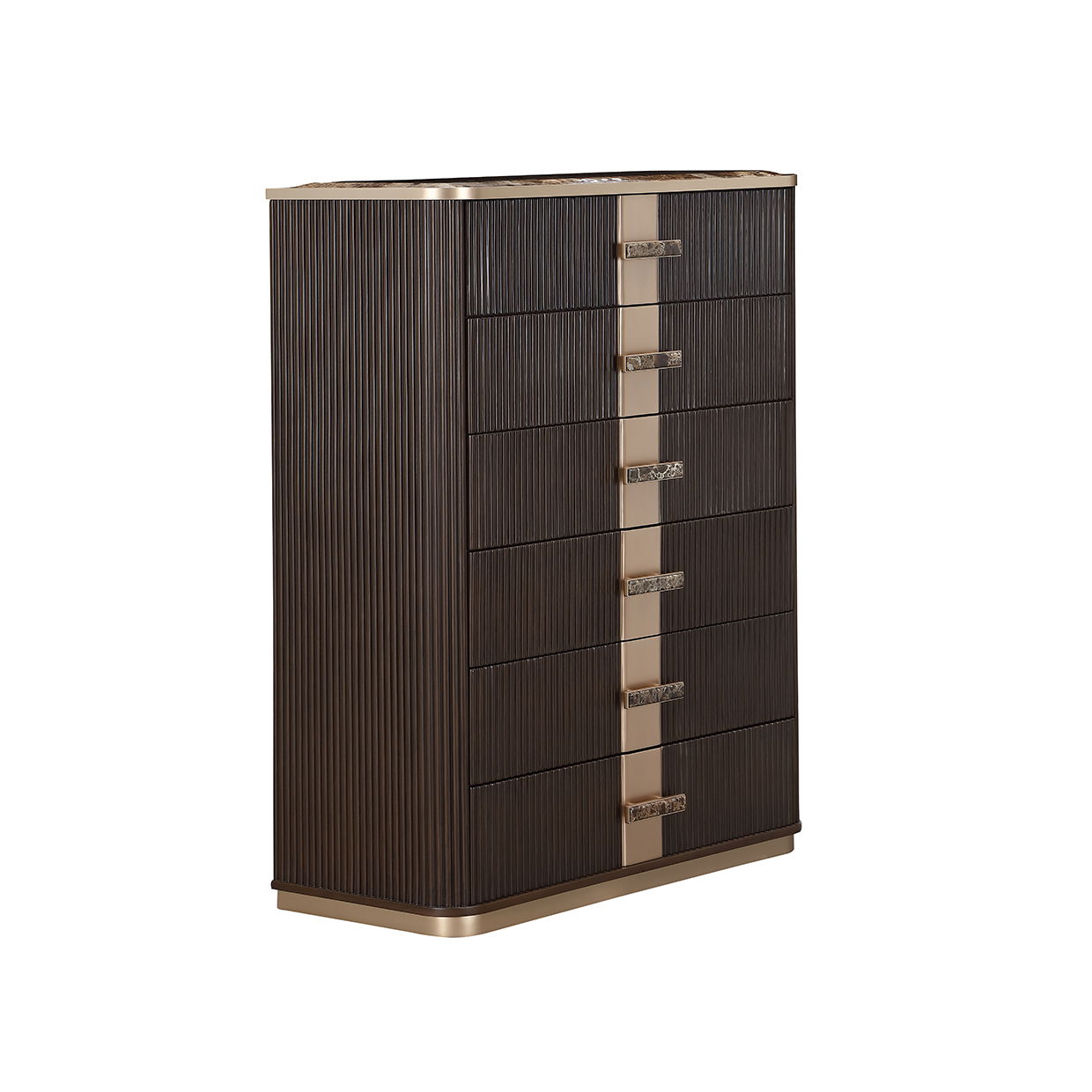 West Kensington - Highboy Chest - Medium Espresso