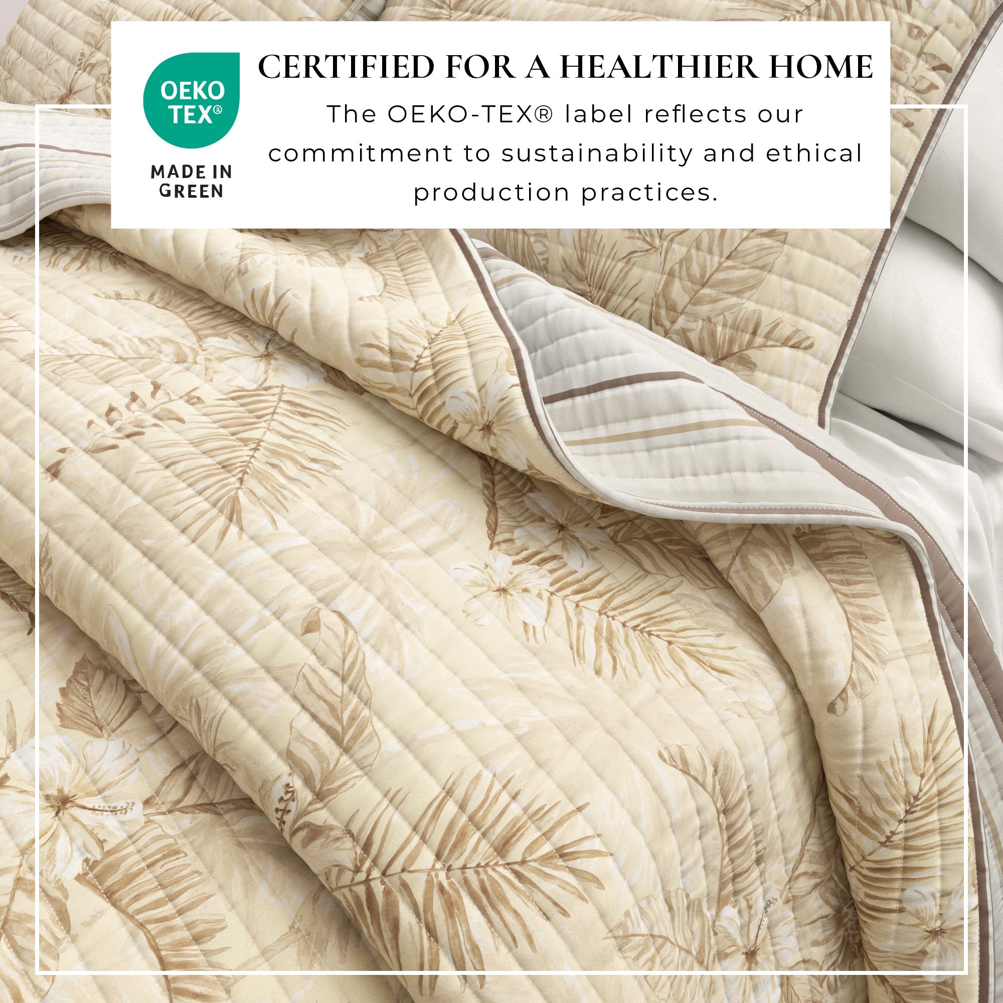 Floral Printed Cotton Quilt Set - Mendocino Collection - Best Buy Furniture