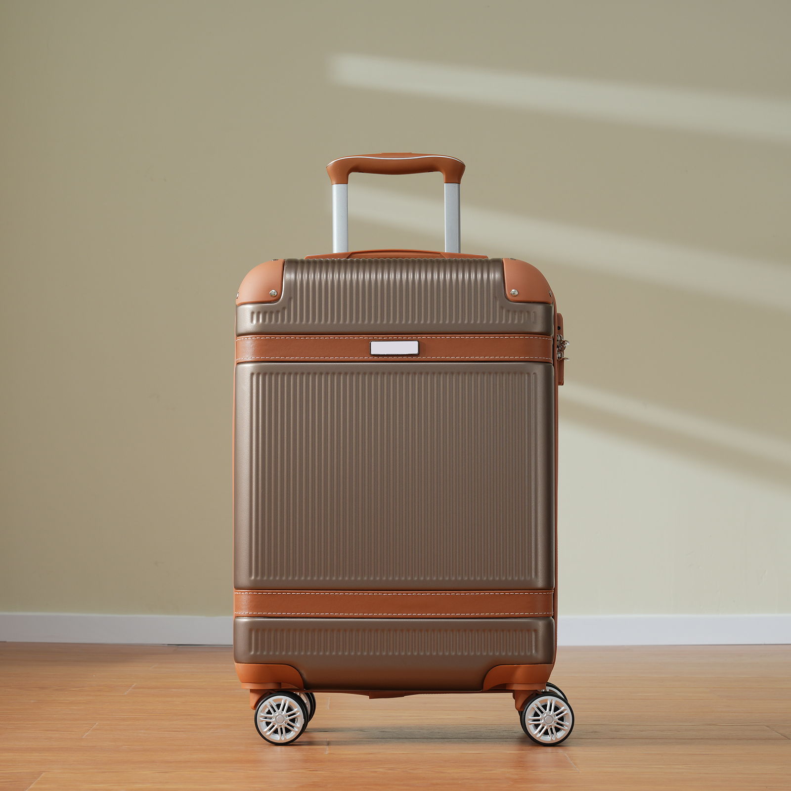 Hardshell Luggage Sets 3 Piece Carry On Suitcase Double Spinner Wheels With Tsa Lock