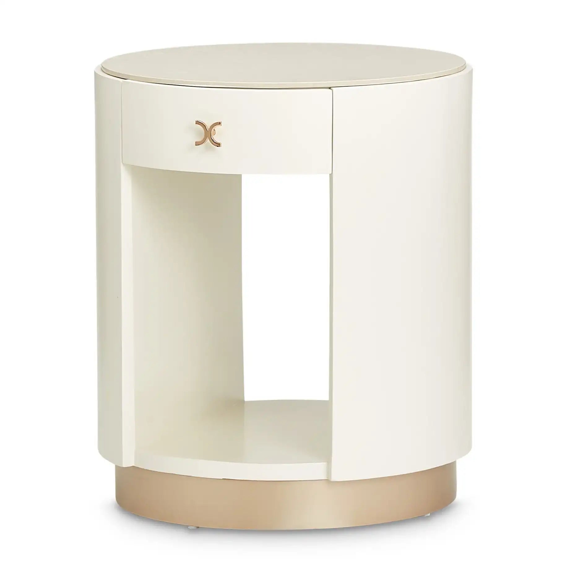 La Rachelle - Round End Table - Champagne