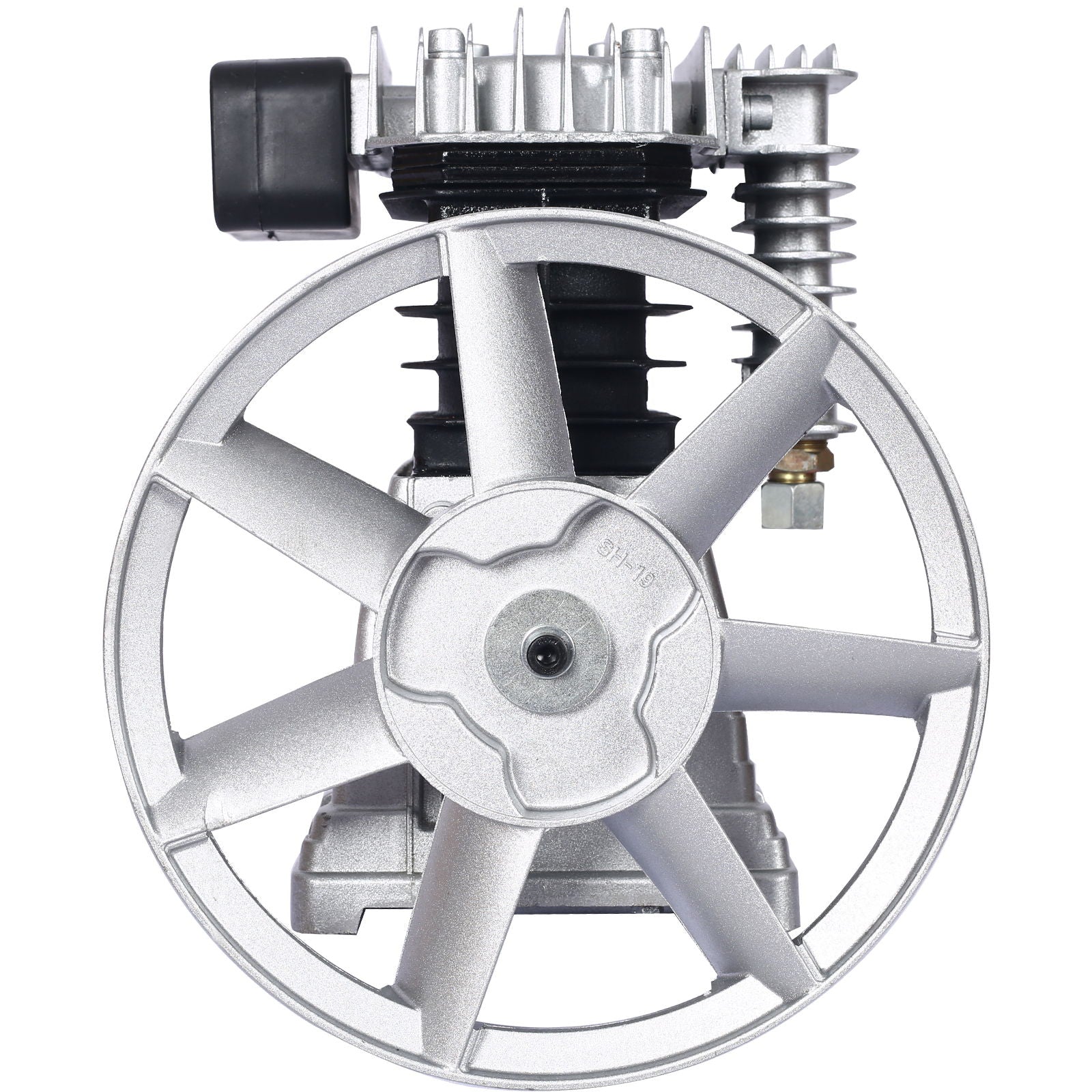 Piston 2Hp Air Compressor Head Pump 115Psi 1.5Kw - Silver