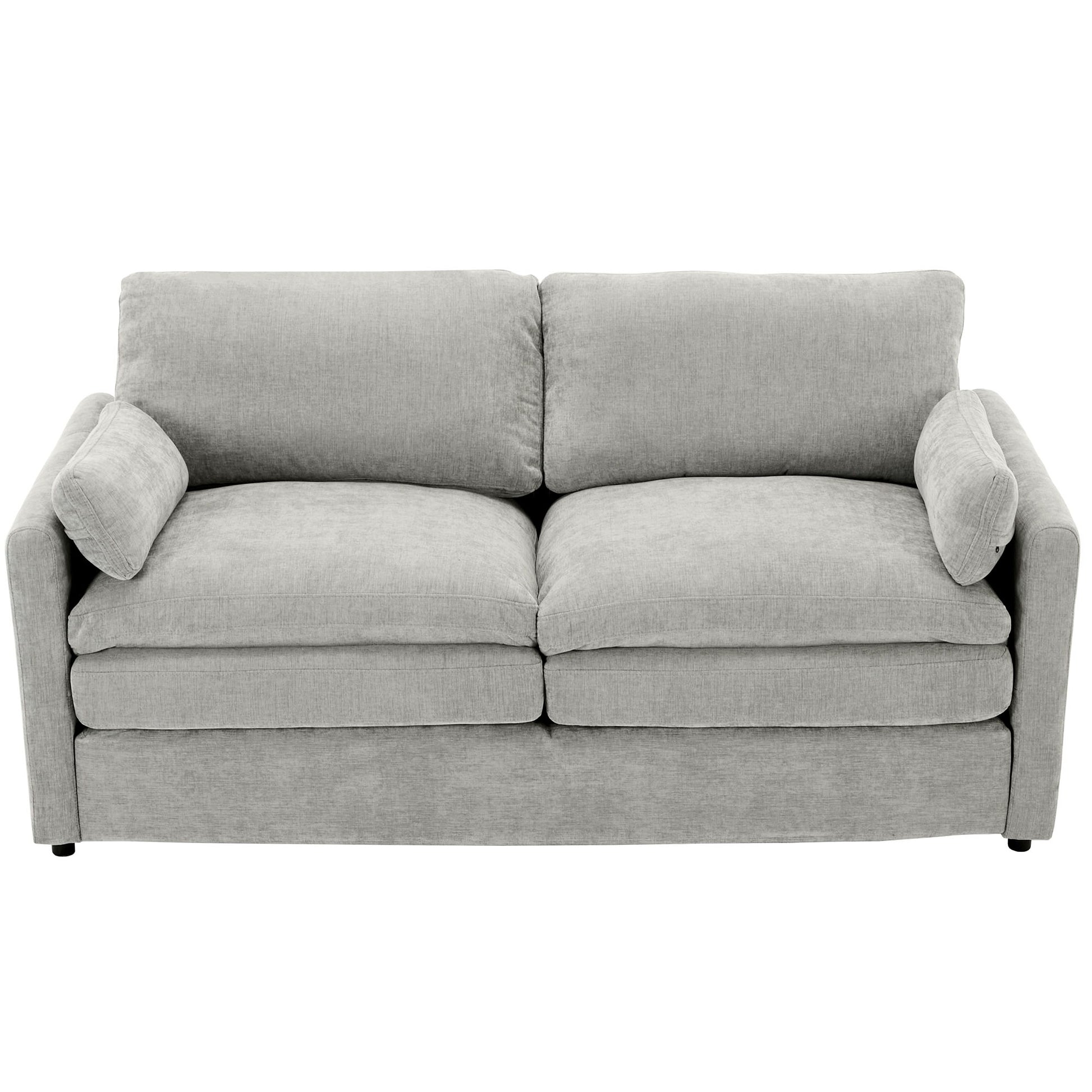 Cozy Upholstered Plush Cushion Loveseat Sofa For Living Room - Best Buy Furniture