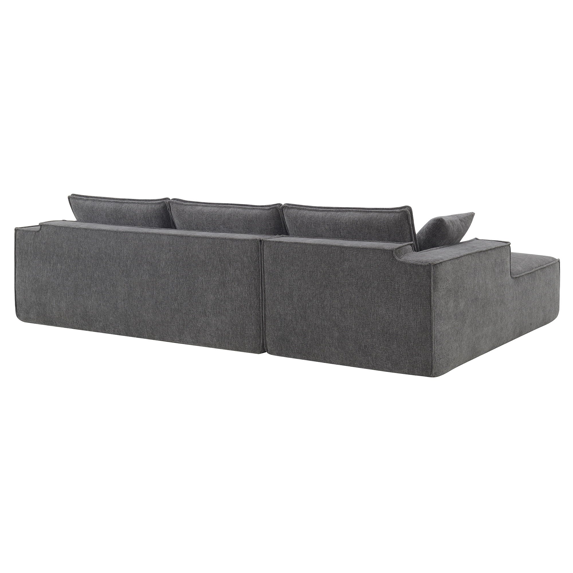 Free Combination Minimalist Style Modular Sectional, Wrinkle Resistant Couch Set L Shaped Compressed Sofa For Living Room