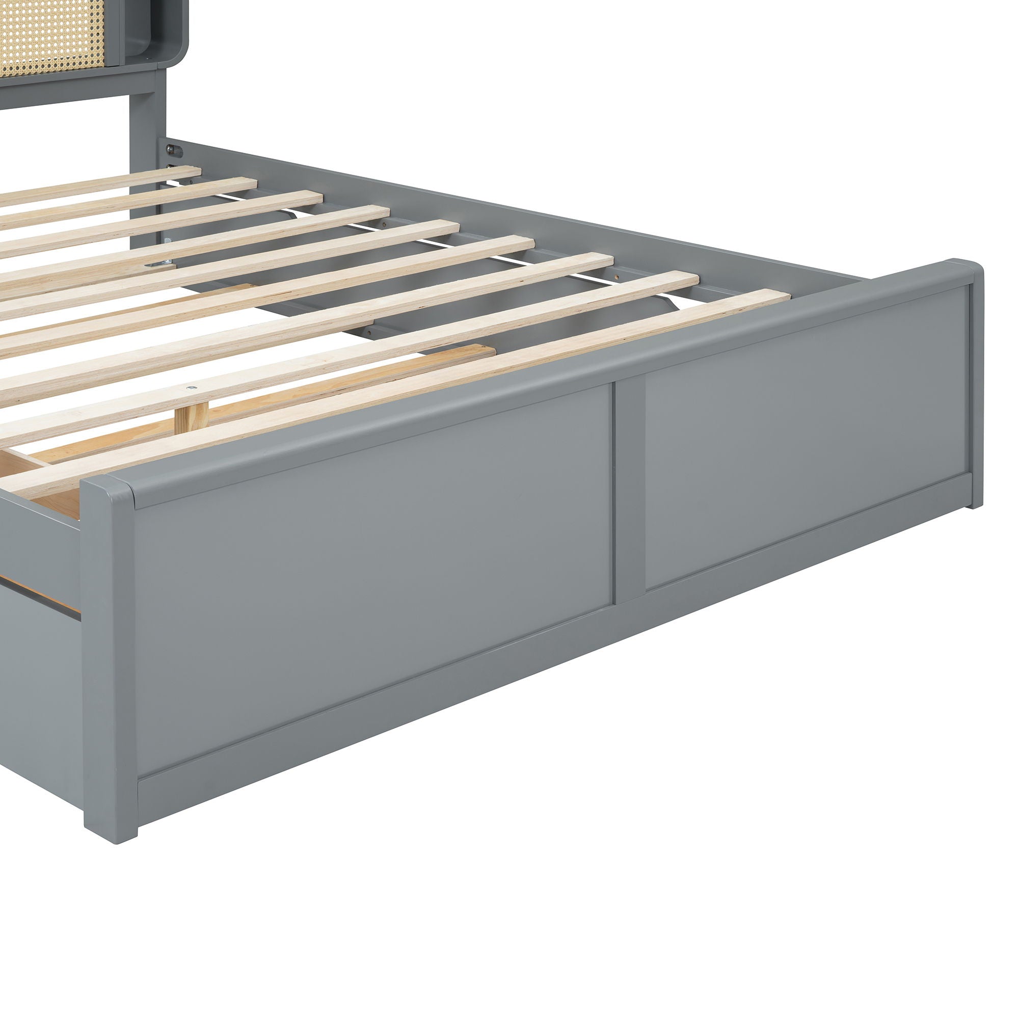 Headboard Bed With 2 Drawers And Trundle