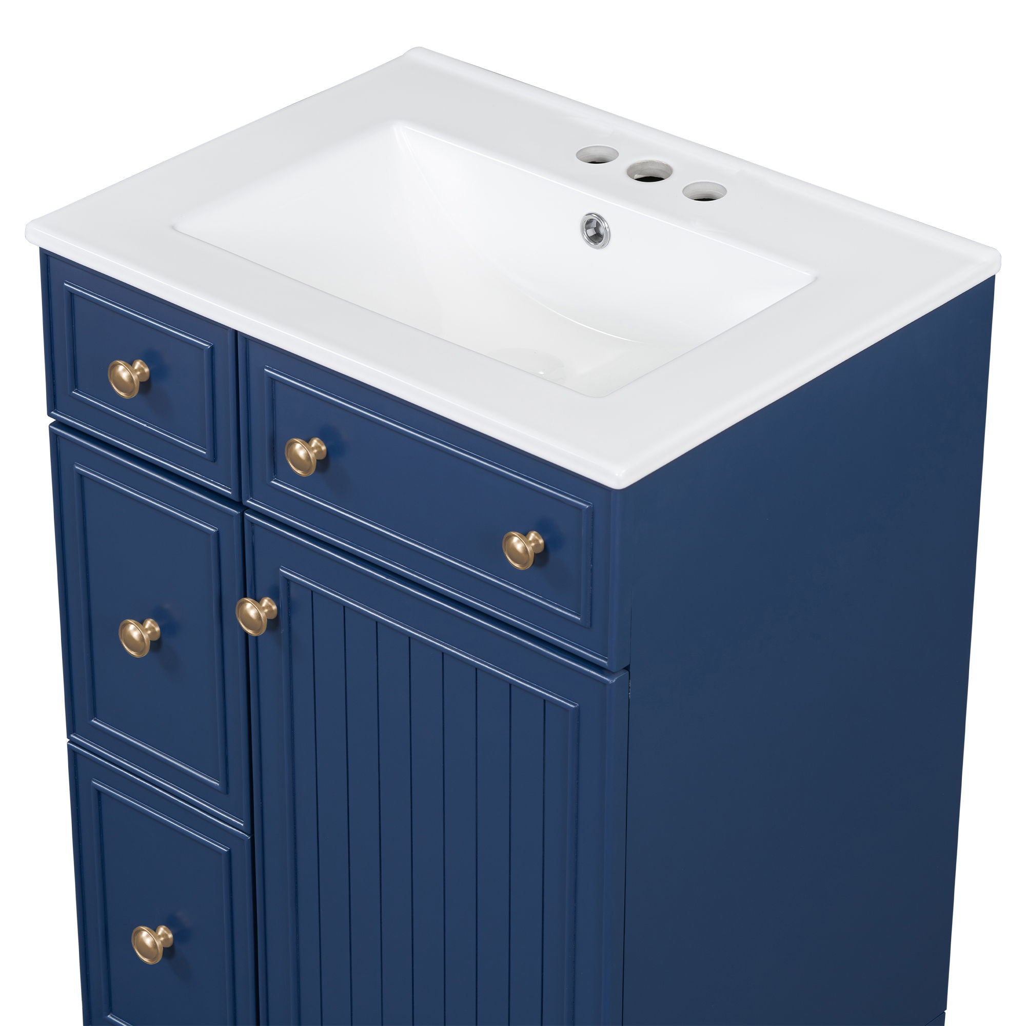 Bathroom Vanity Cabinet With Sink - Blue