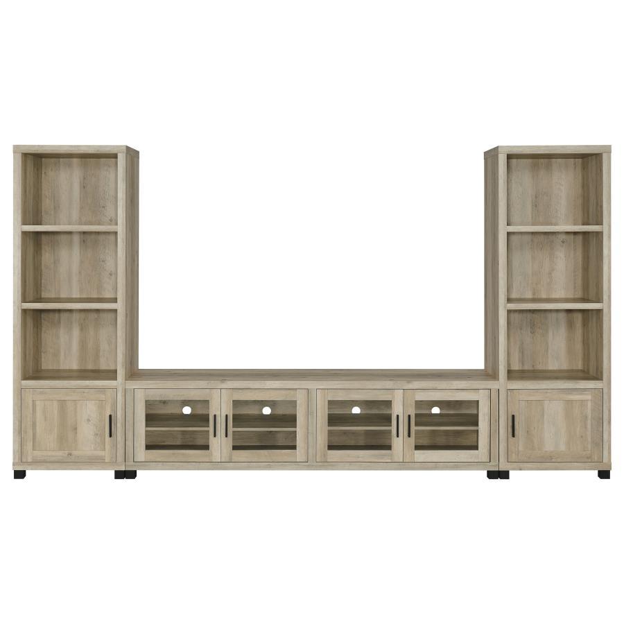 Sachin - 3-Shelf Engineered Wood Media Tower