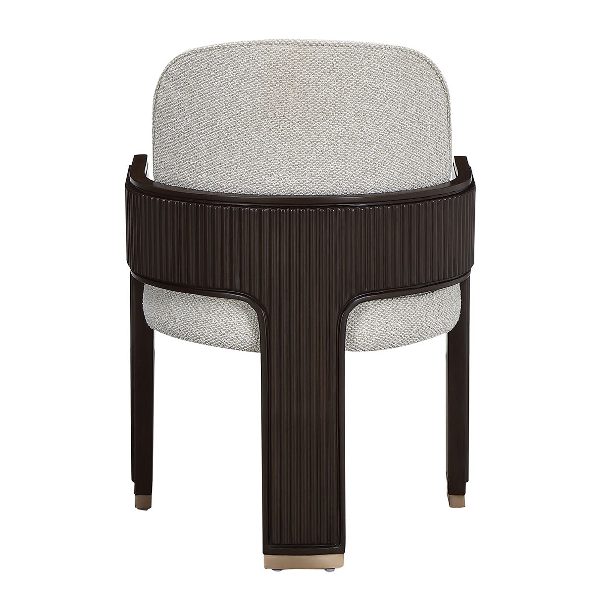 West Kensington - Dining Arm Chair - Buff / Medium Espresso