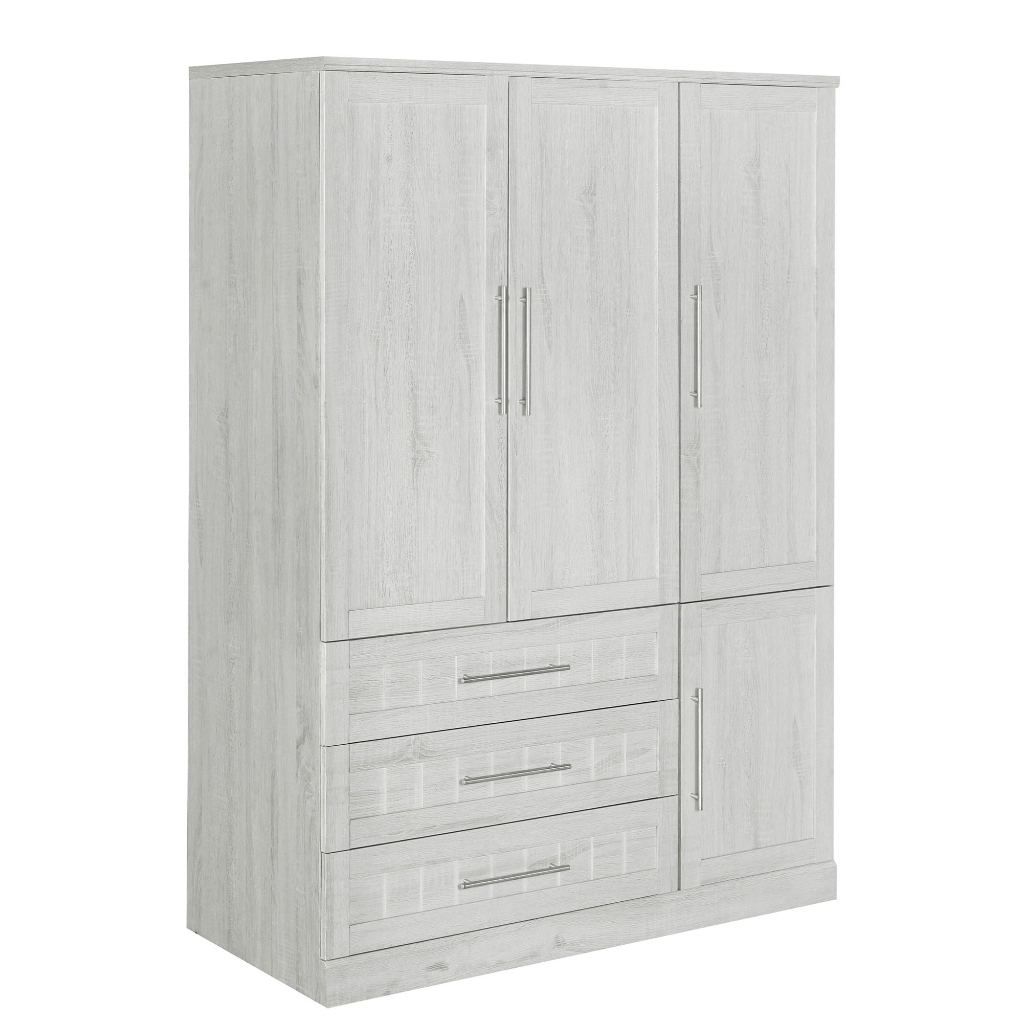 4 Door Wardrobe Armoire With 3 Drawers