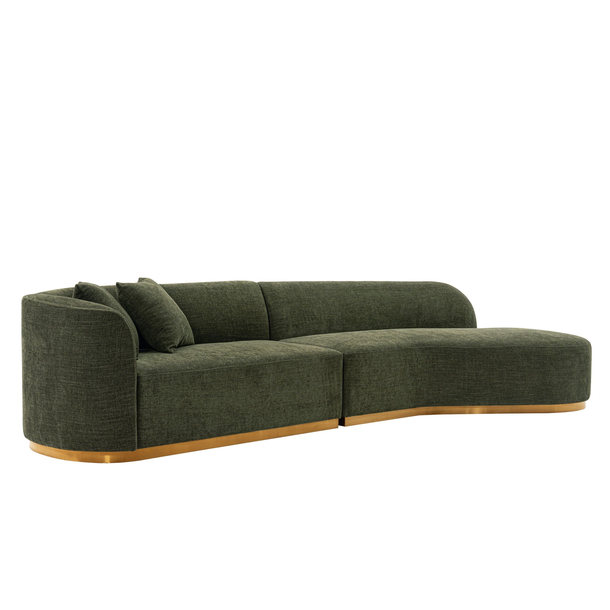 Daria - Sofa Sectional With Pillows, 2 Piece Design
