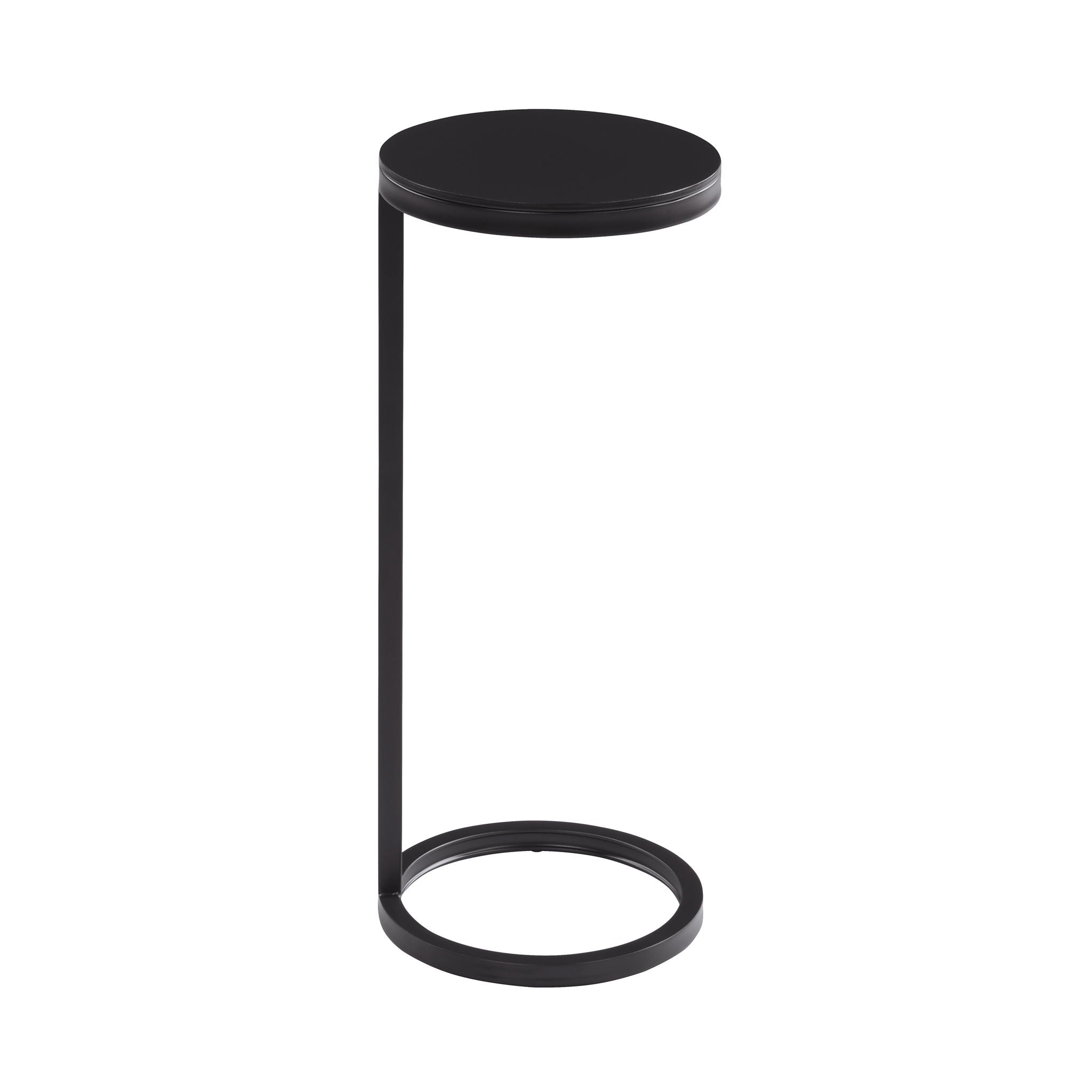 Yancey - Round Metal Accent Table - Antique Bronze