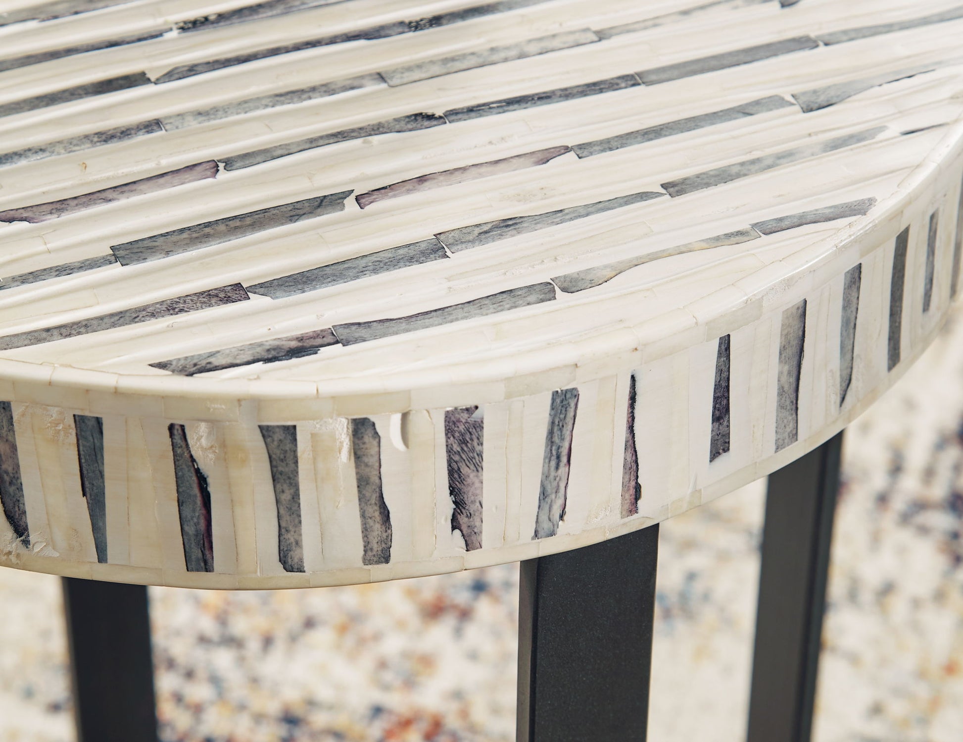Crewridge - Accent Table - Black / Cream - Best Buy Furniture