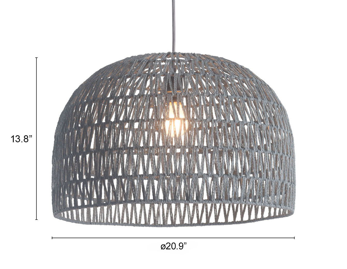 Paradise - Ceiling Lamp - Gray