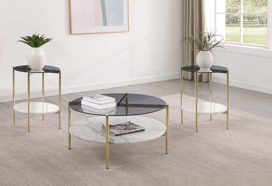 Jonelle - Round Coffee Table Set