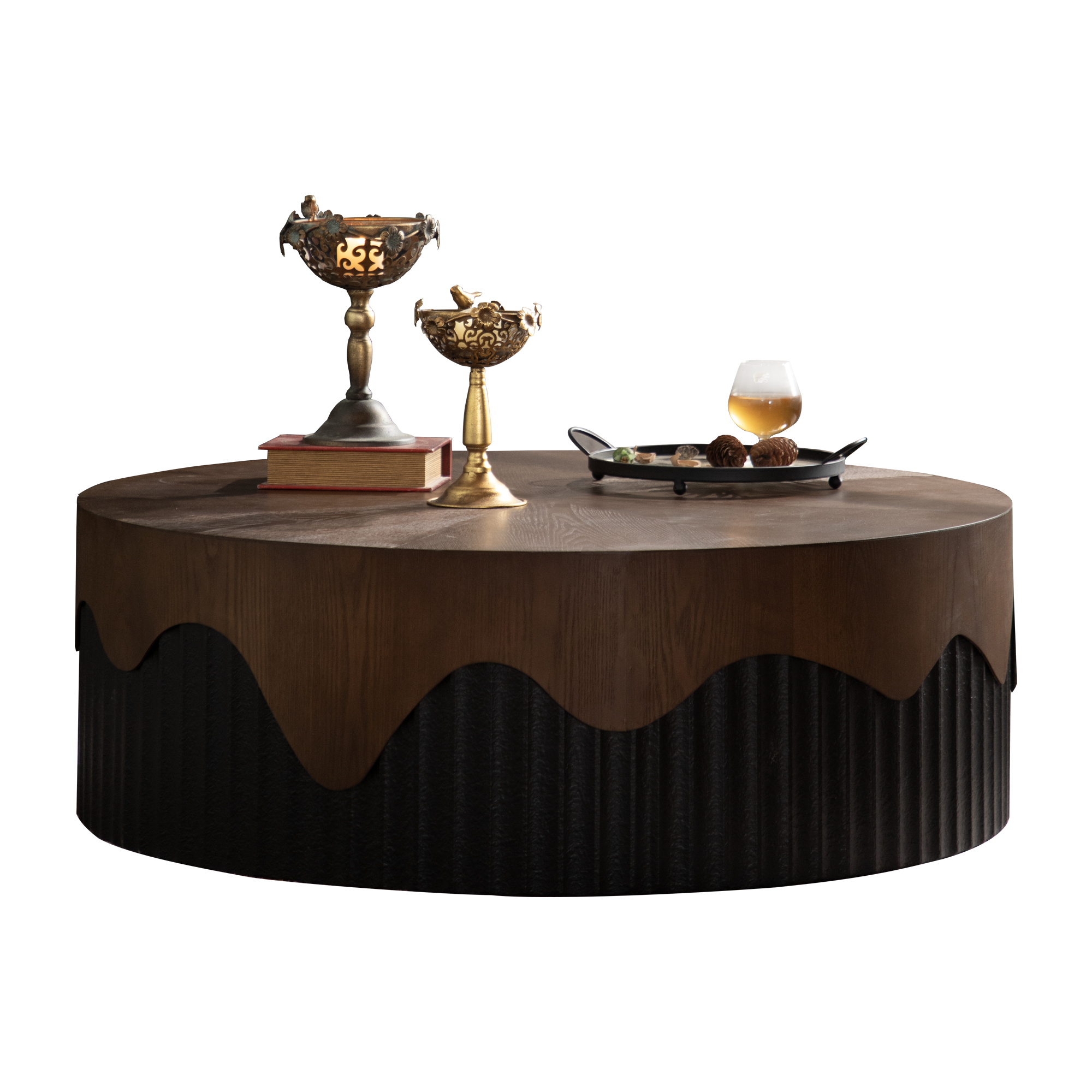 38.97' Round Coffee Table Handcrafted