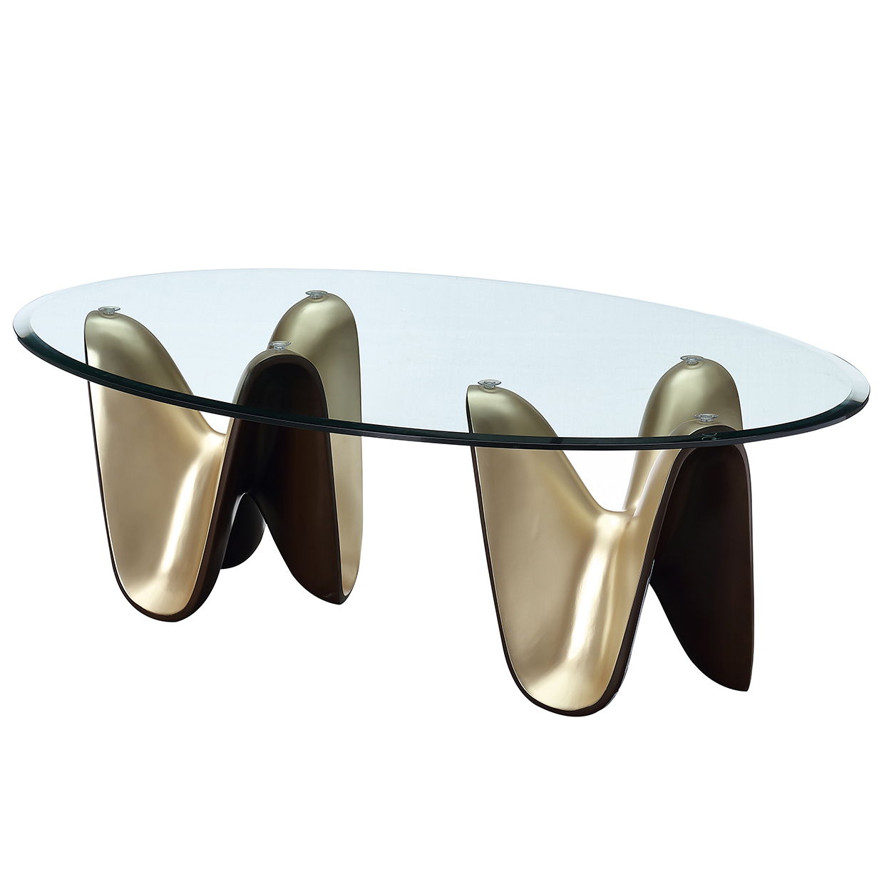 Houston - Cocktail Table - Brushed Gold - Best Buy Furniture