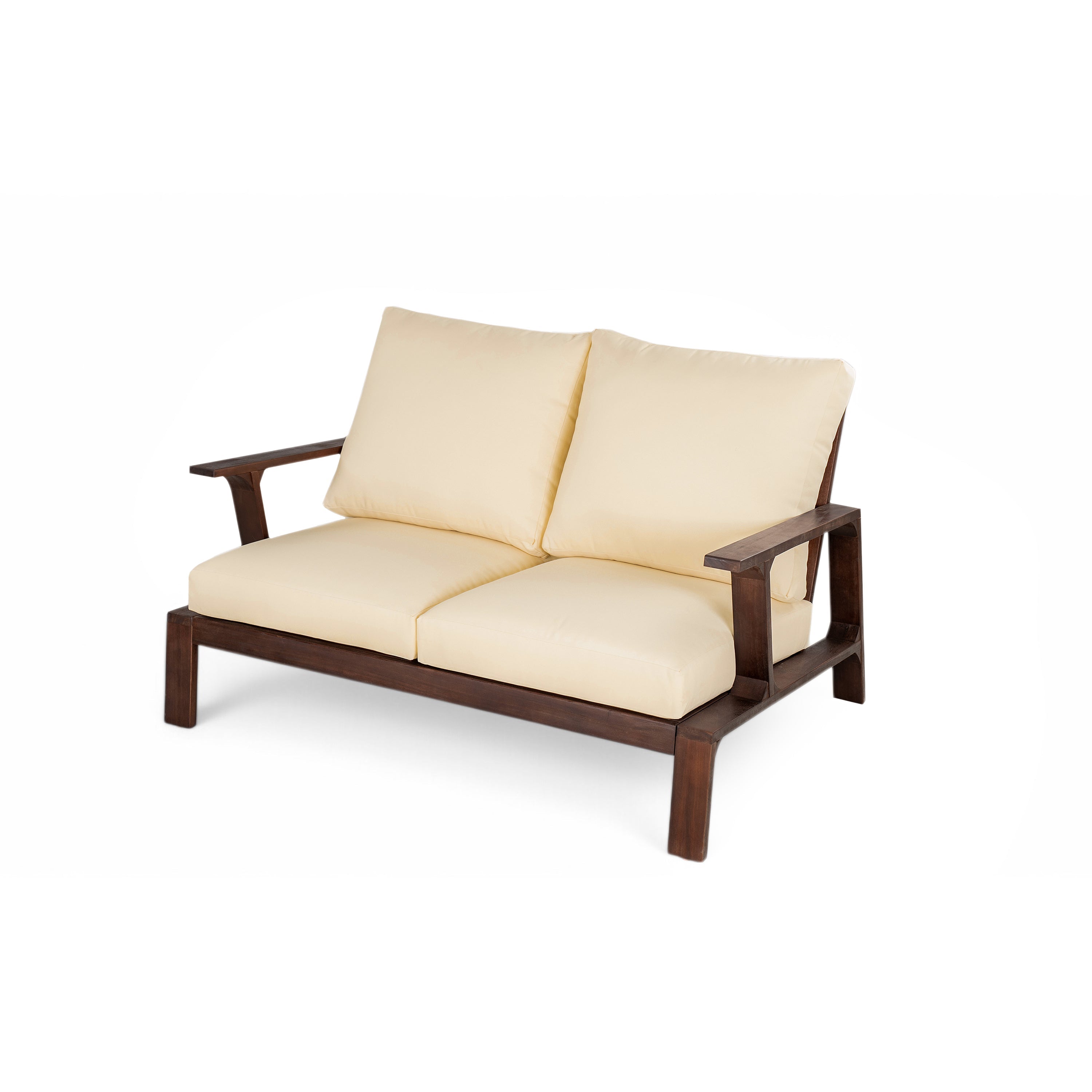 4-Piece Outdoor Sofa Set with Cushions and Coffee Table