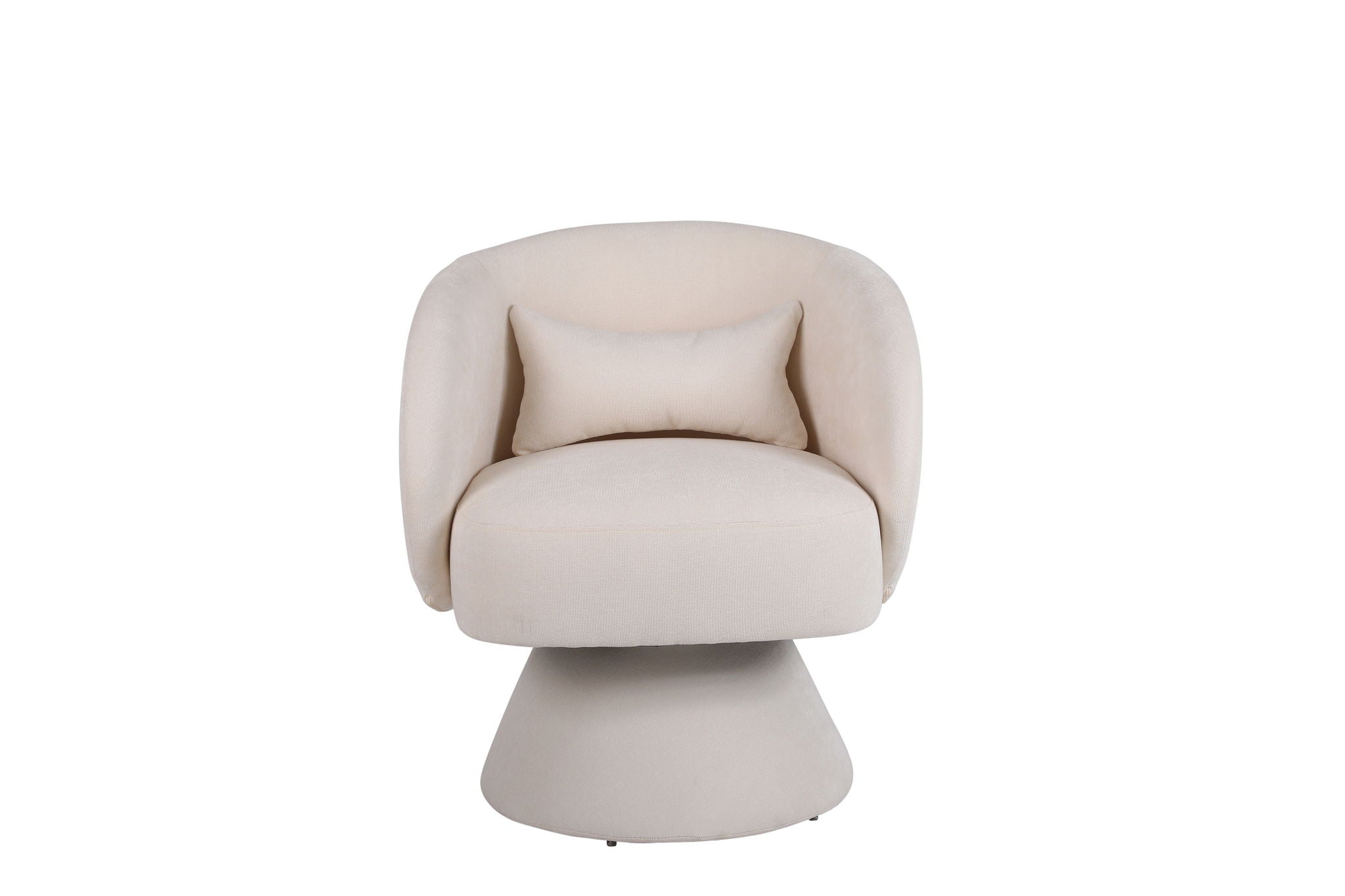 Swivel Accent Chair Armchair, Round Barrel Chair For Living Room Bedroom