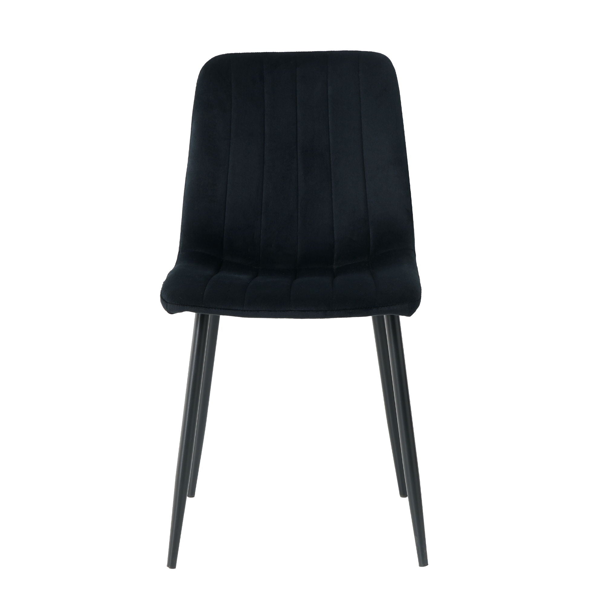 Dining Chair, Modern Kitchen Dining Chair With Cushion Back, Upholstered Side Chair With Coated Metal Legs, Family Kitchen Dining Room And Living Room