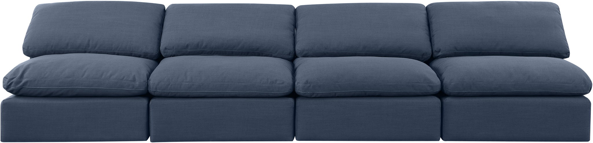 Indulge - Linen 4 Seat Modular Armless Sofa