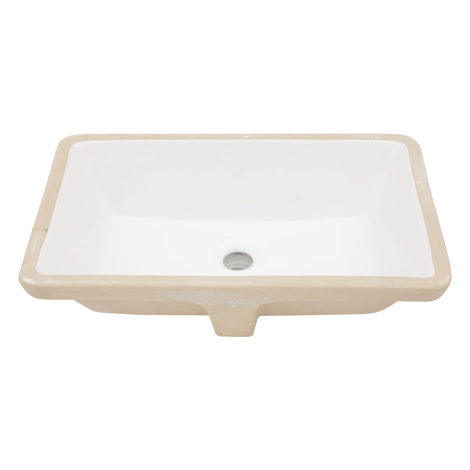 Modern Ceramic Undermount Bathroom Sink With Overflow, High Quality