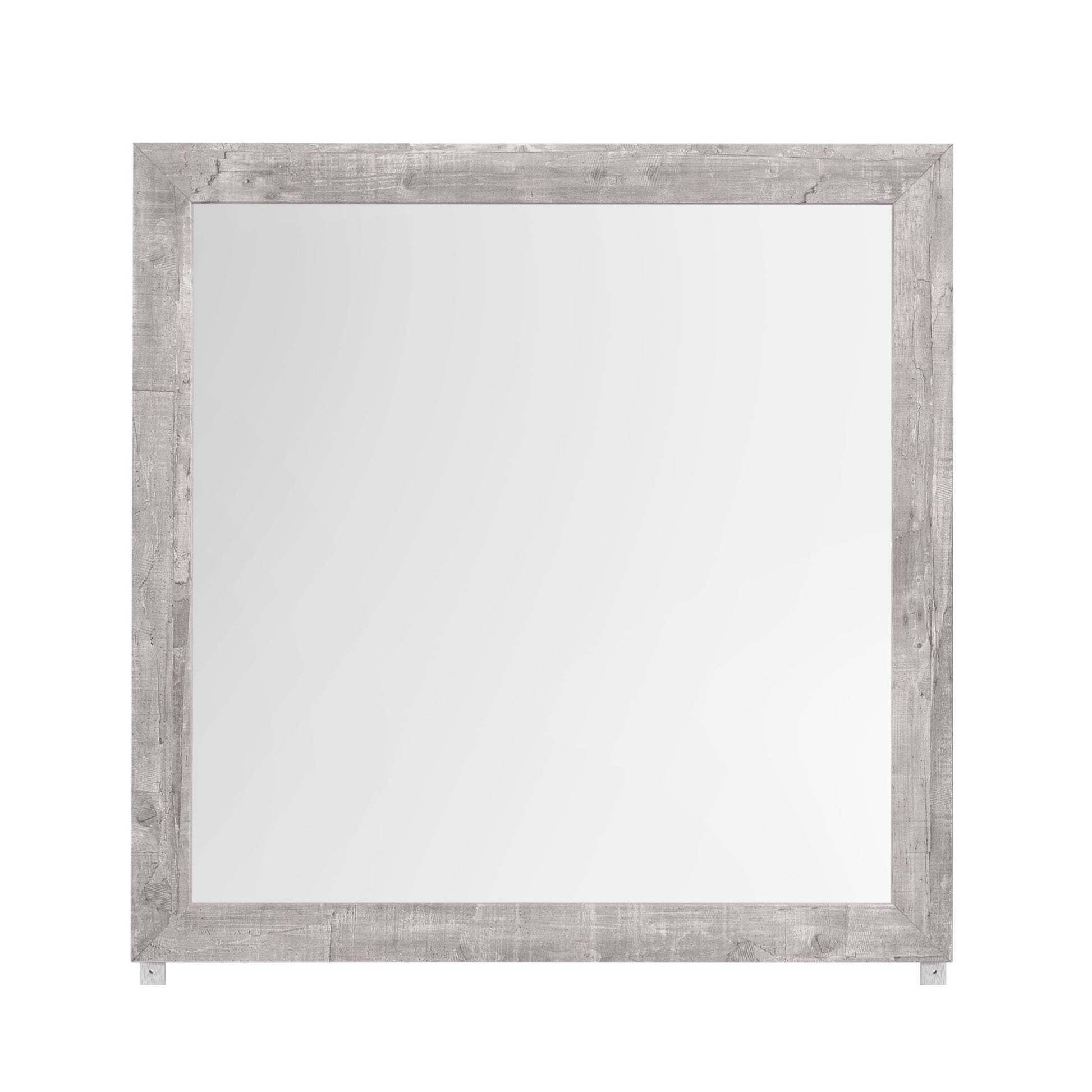 Rover - Mirror - Gray - Best Buy Furniture