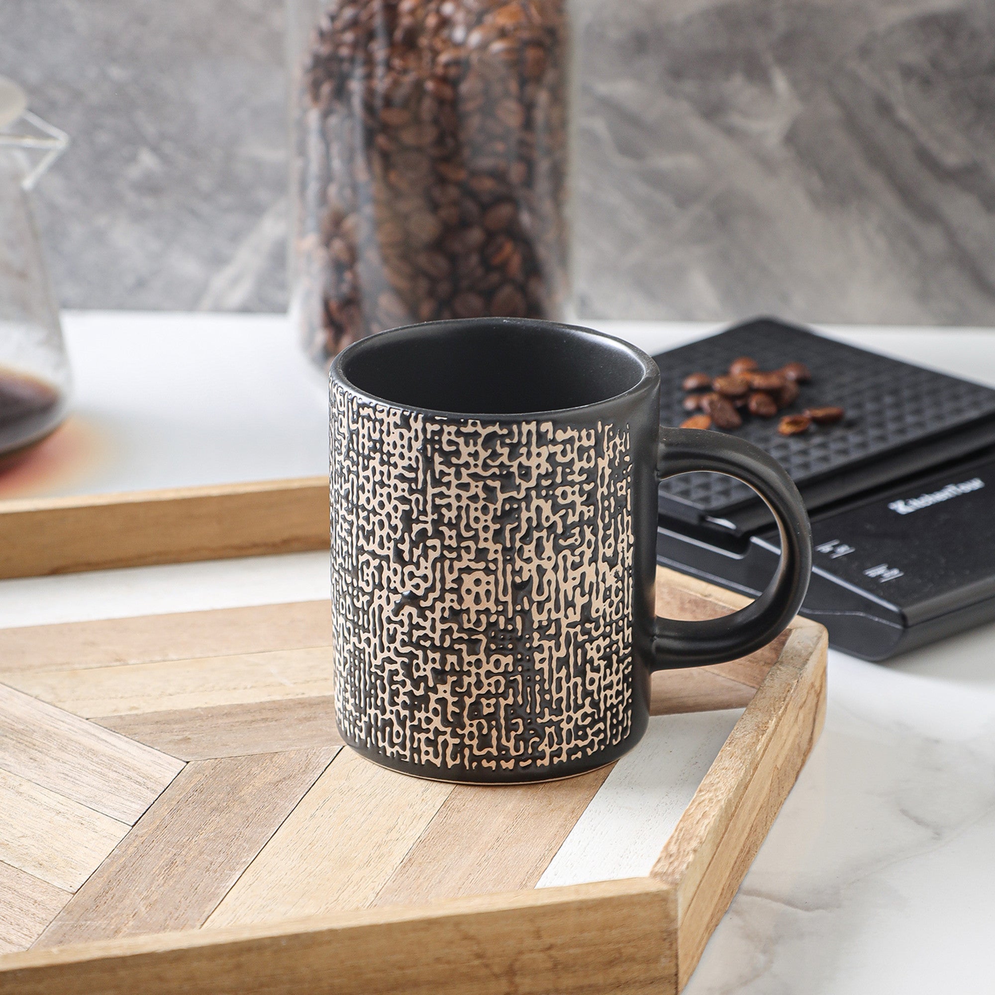 Sophie Stoneware Mug - Brown And Black