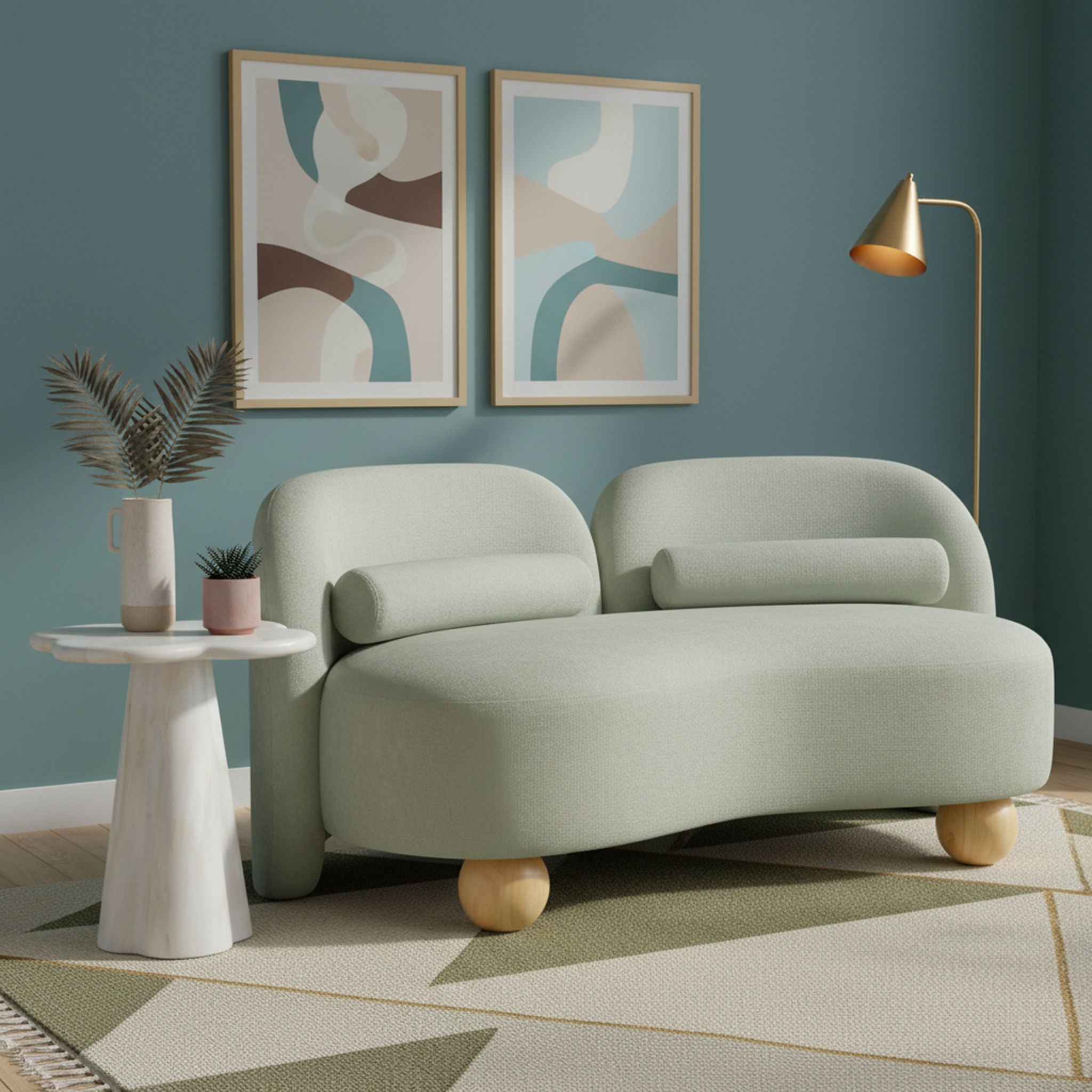 Daphne - Chenille Loveseat