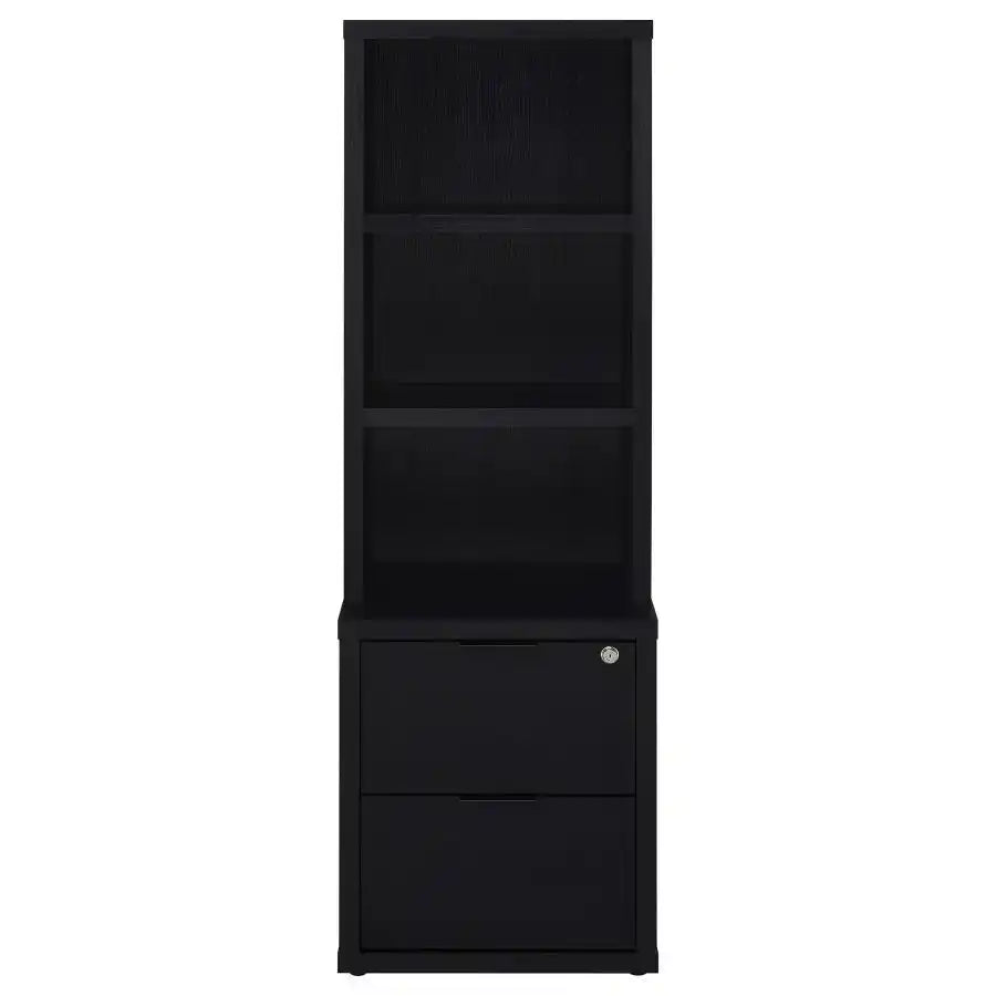Westpark - 3-Shelf Bookcase USB And Lockable Drawer