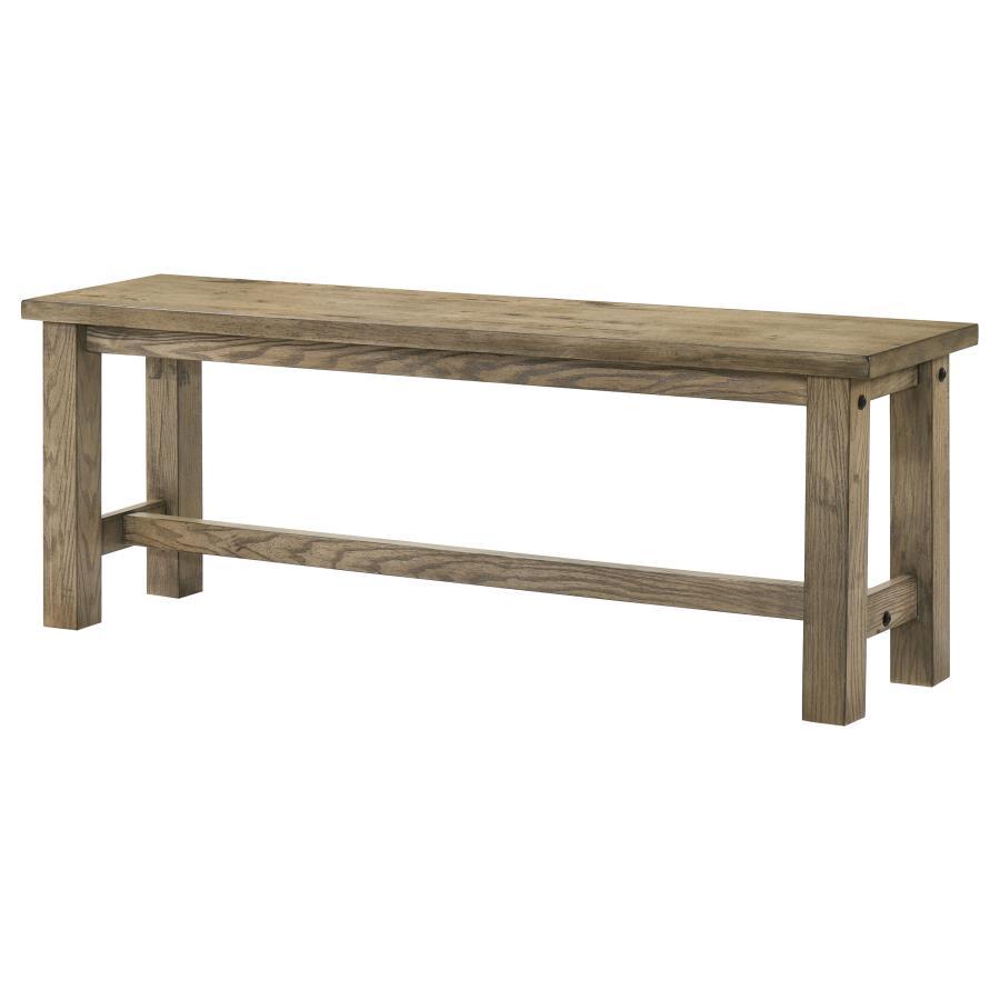 Cardova - 51" Solid Wood Dining Bench - Vineyard Oak - Best Buy Furniture