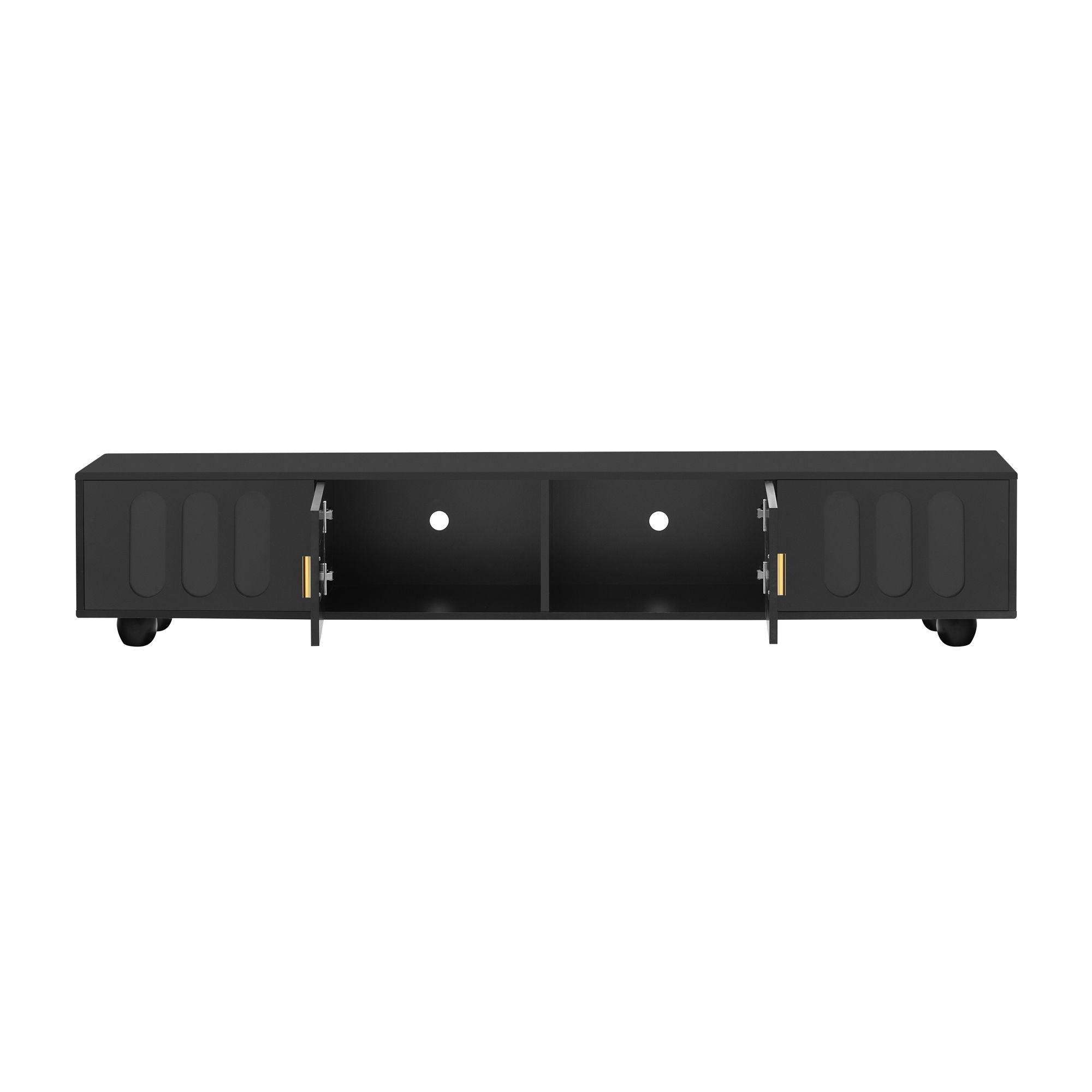 Modern TV Stand For TVs Up To 80", 2 Drawers And Cabinet