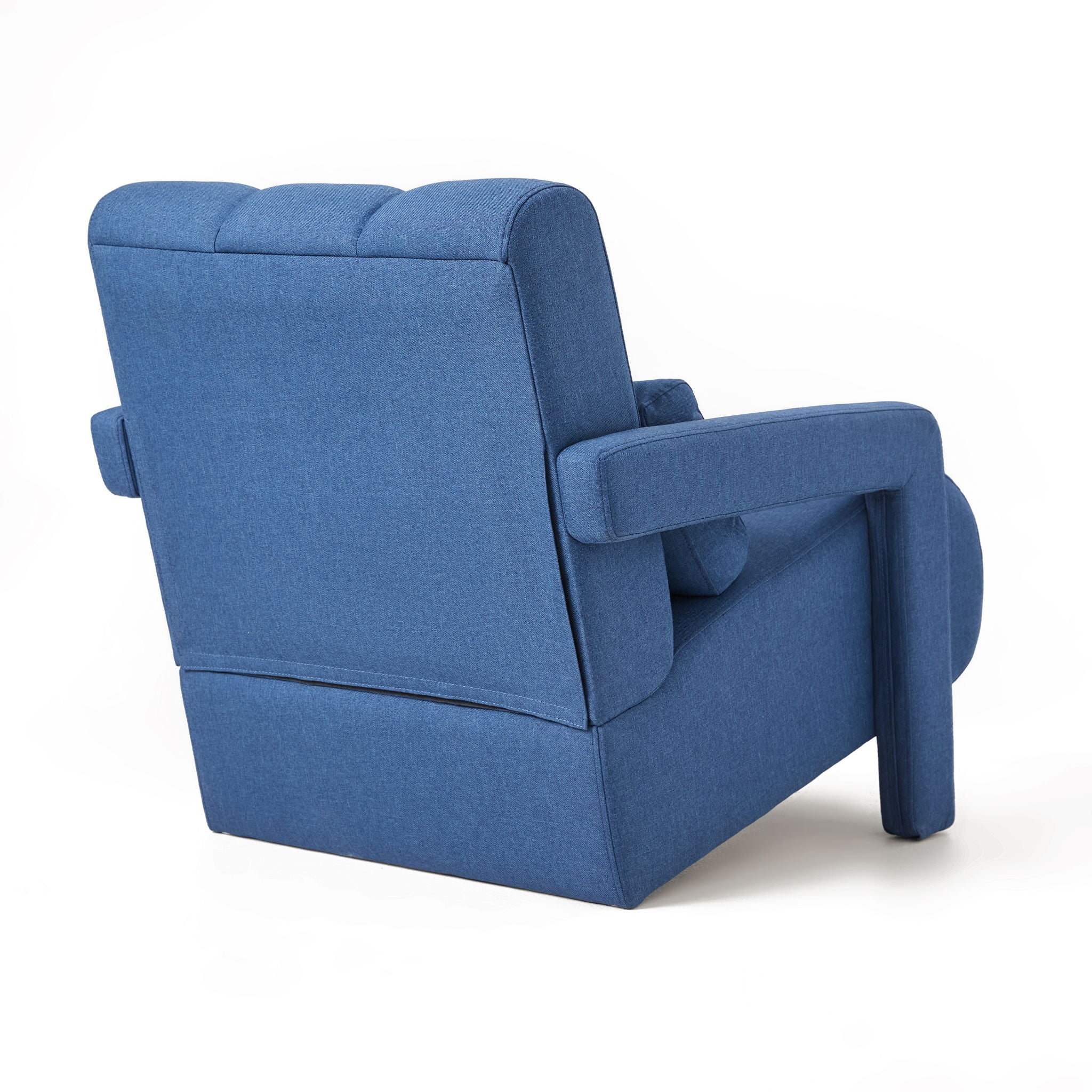 Modern Upholstered Accent Chair, Comfortable Linen Fabric With A Pillow For Living Room
