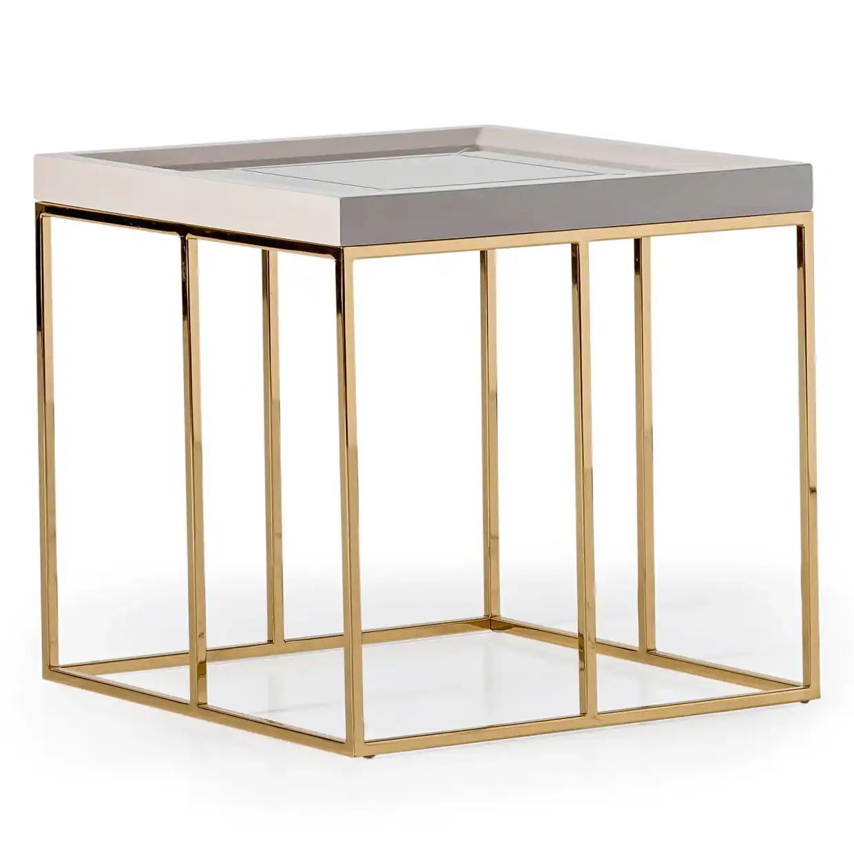 Carmela - Side Table - Shimmer Ivory