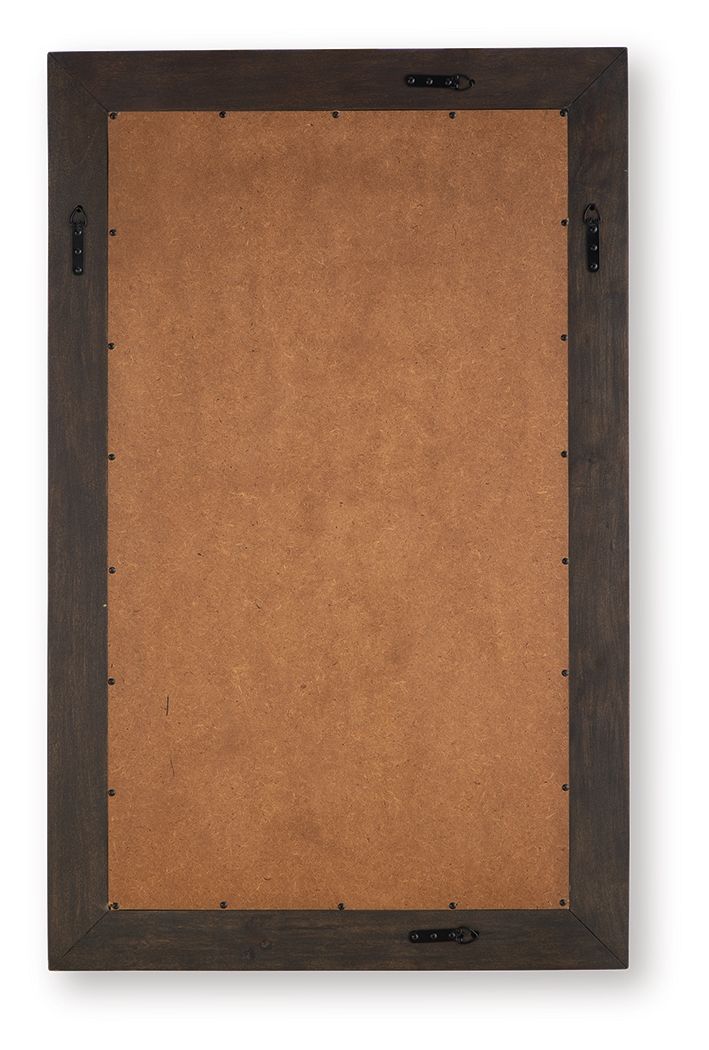 Advin - Accent Mirror - Dark Brown - Best Buy Furniture