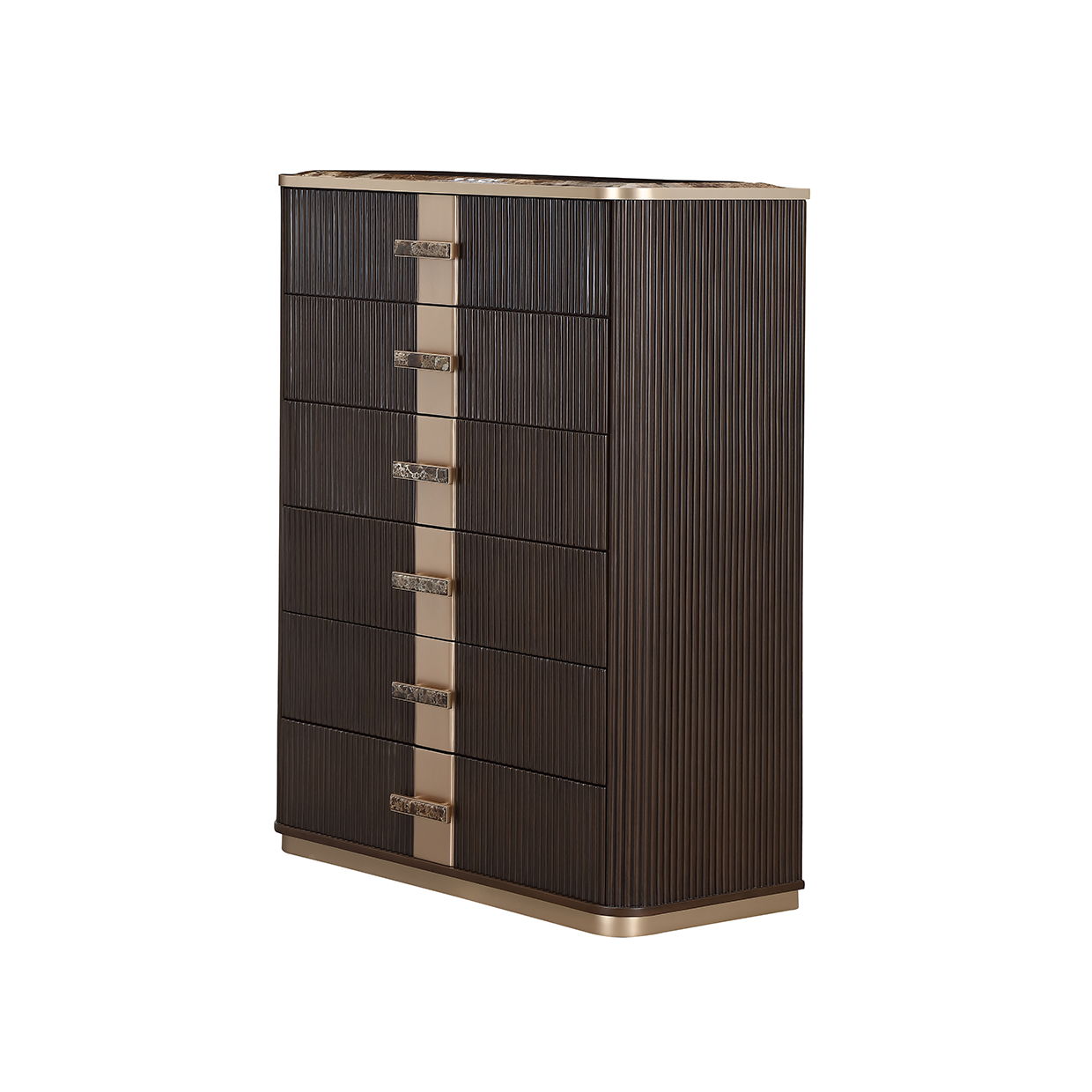 West Kensington - Highboy Chest - Medium Espresso