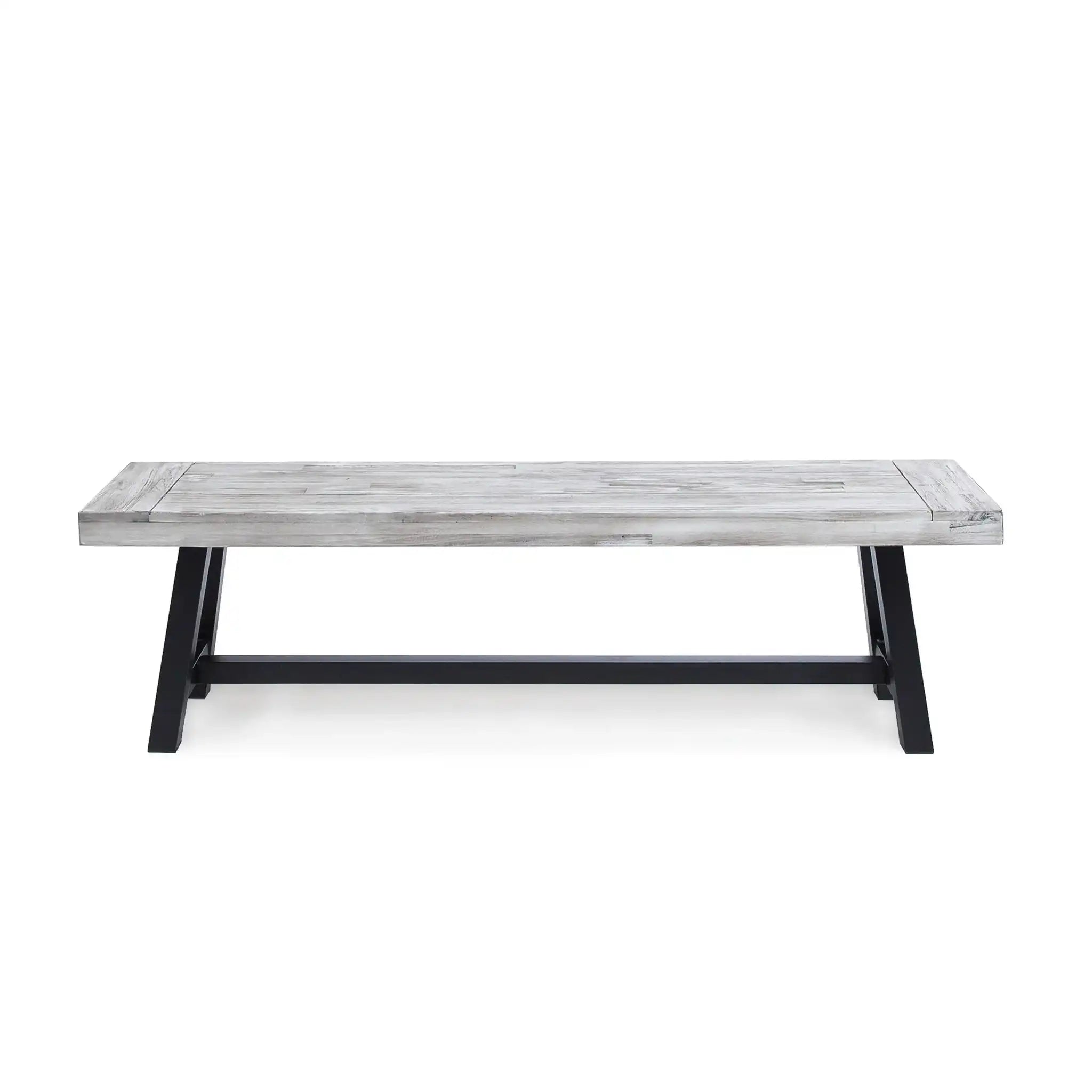 Tranquilizer - Outdoor Acacia Wood Bench With Slat Panel Design
