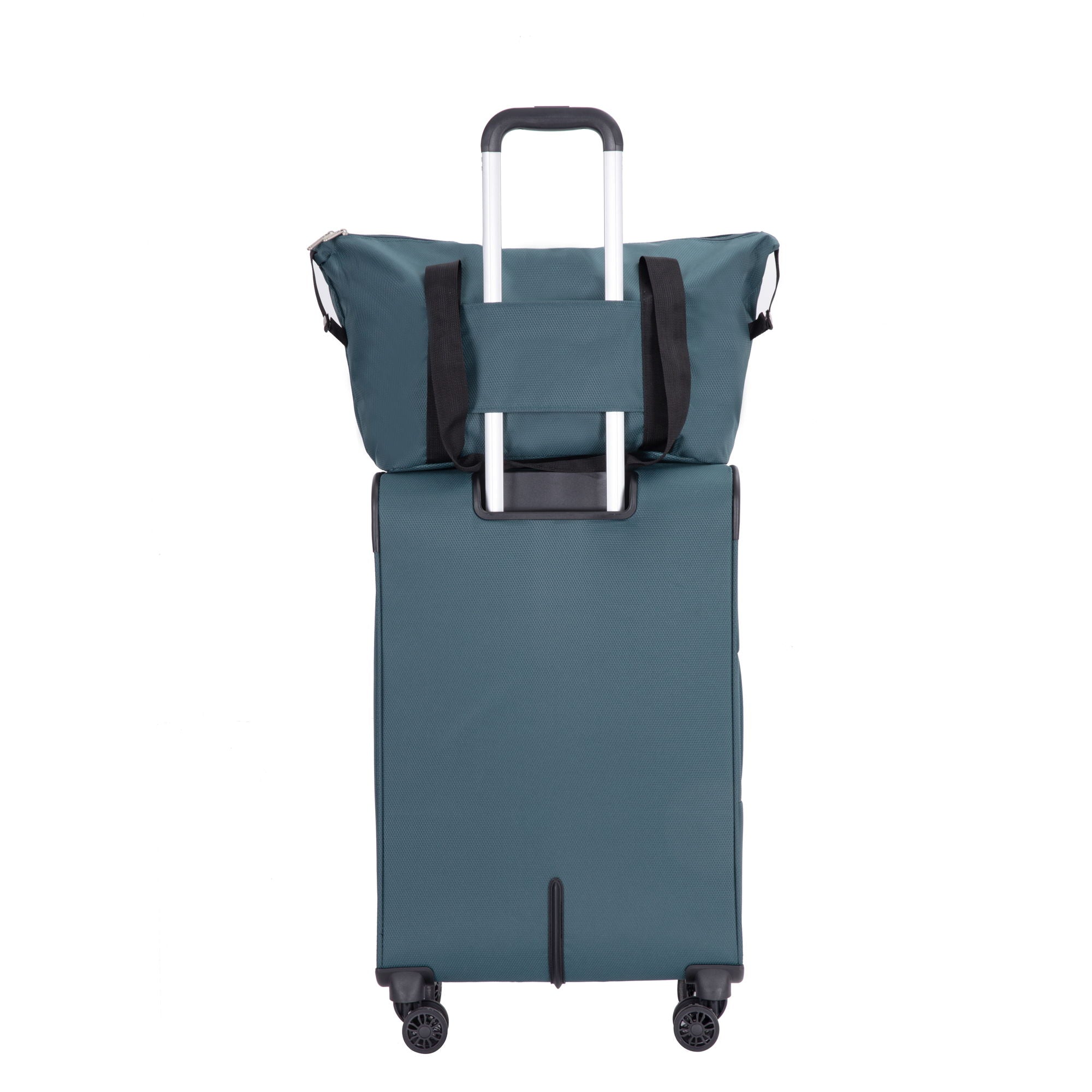 3 Piece Luggage Sets, Softshell Suitcase Spinner Wheels
