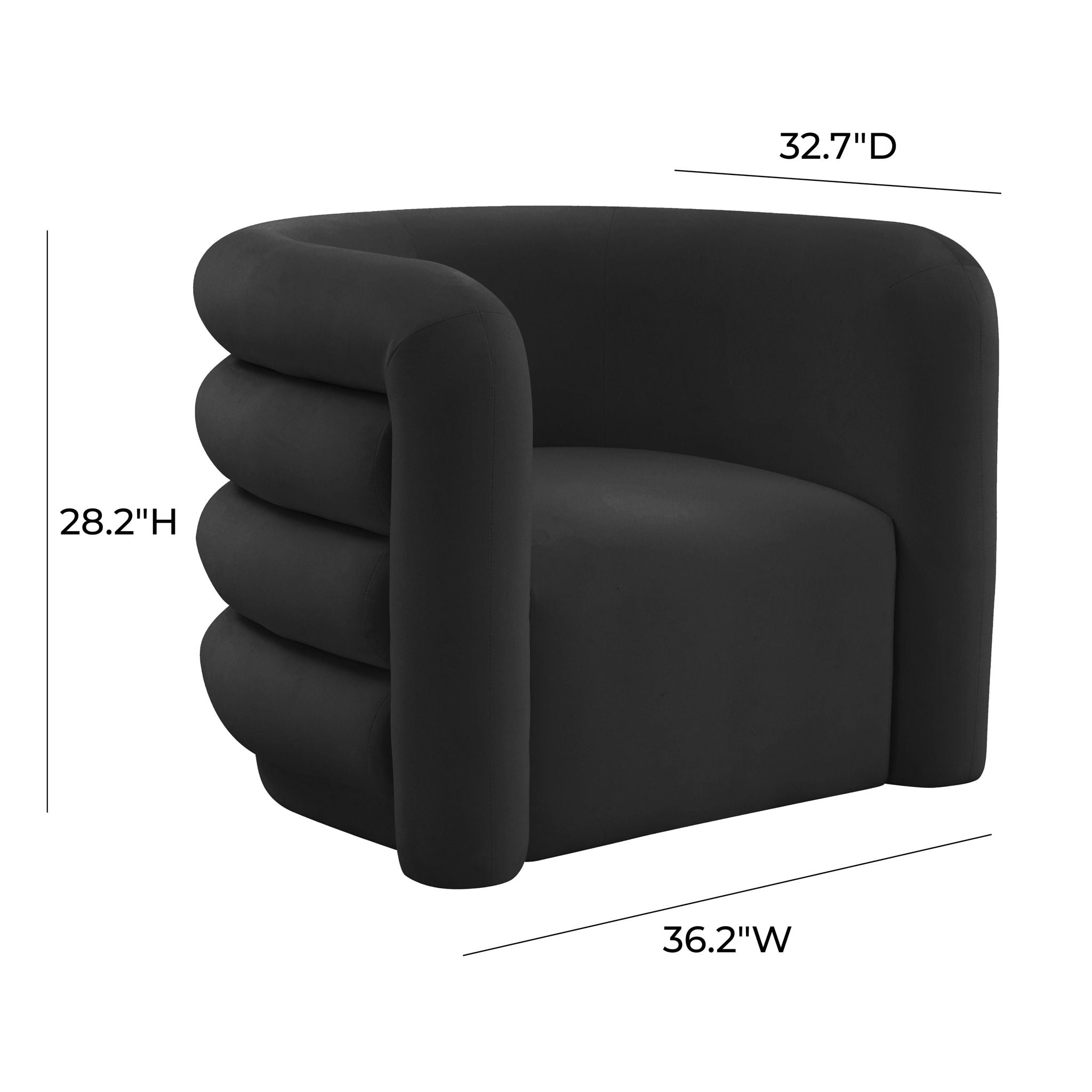 Curves - Velvet Lounge Chair