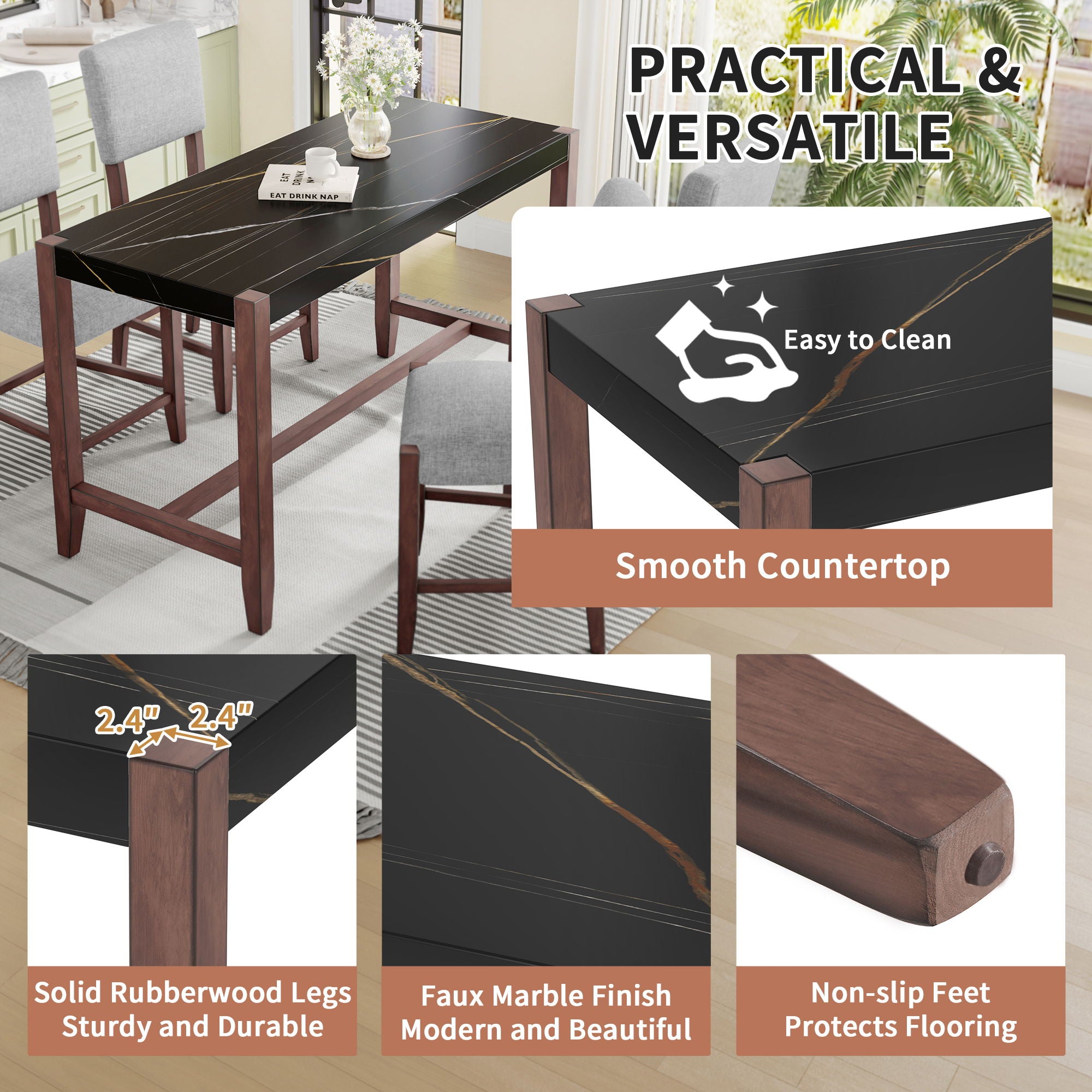 Counter Height Bar Table For Kitchen