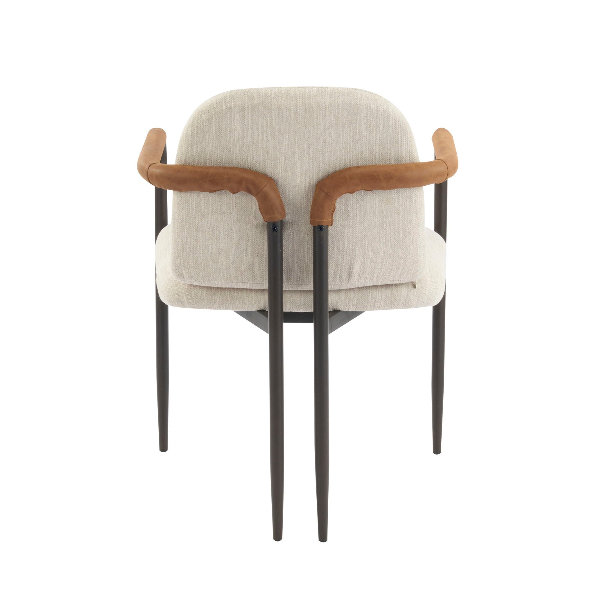 Modern Dining Chair Set With Durable Iron Frame And Comfortable Fabric Upholstery