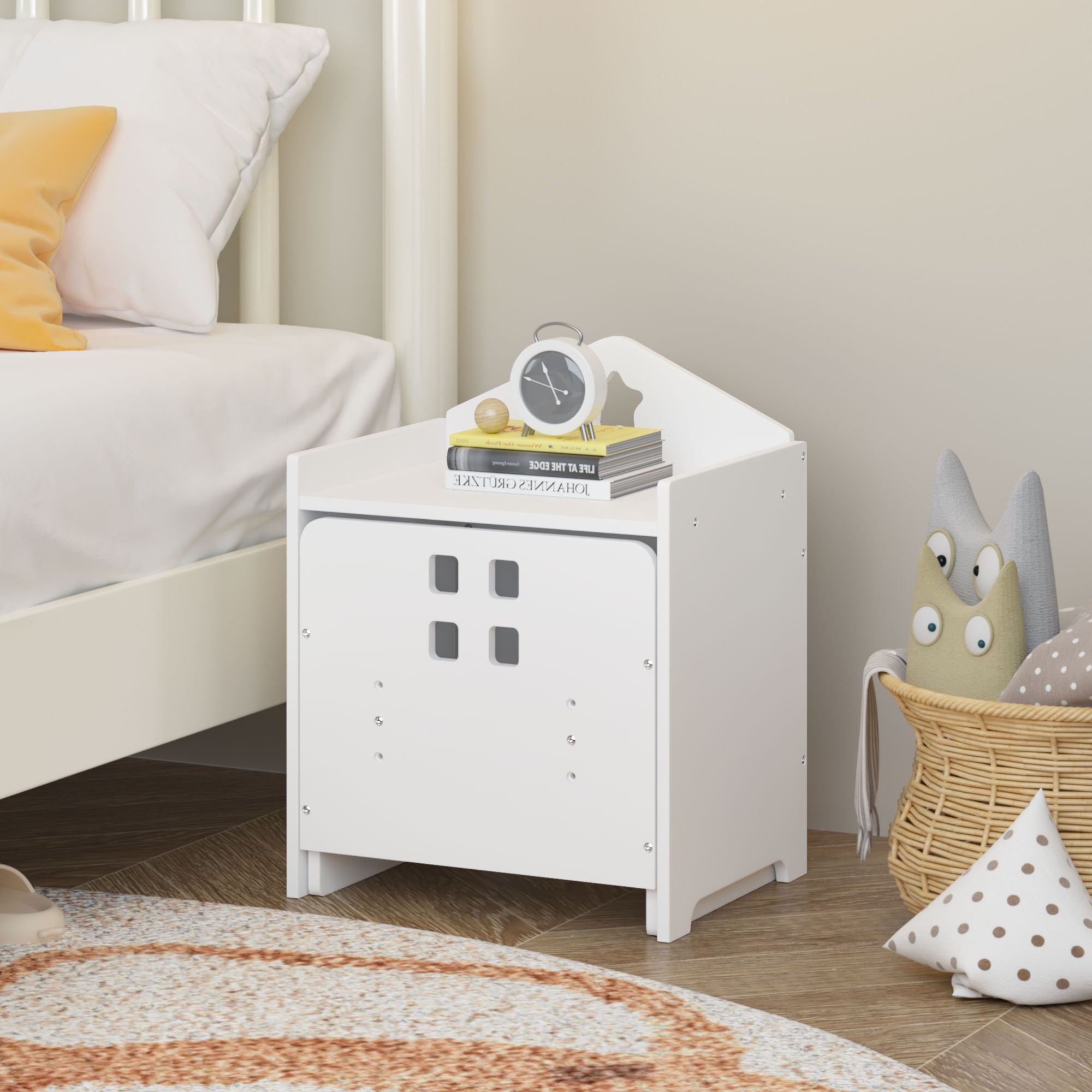 Montessori Weaning Table And Chair Set, Toddler Table With Adjustable Height - White