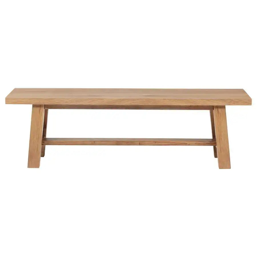Middleton - Wood Backless Dining Bench Natural - Brown - Best Buy Furniture