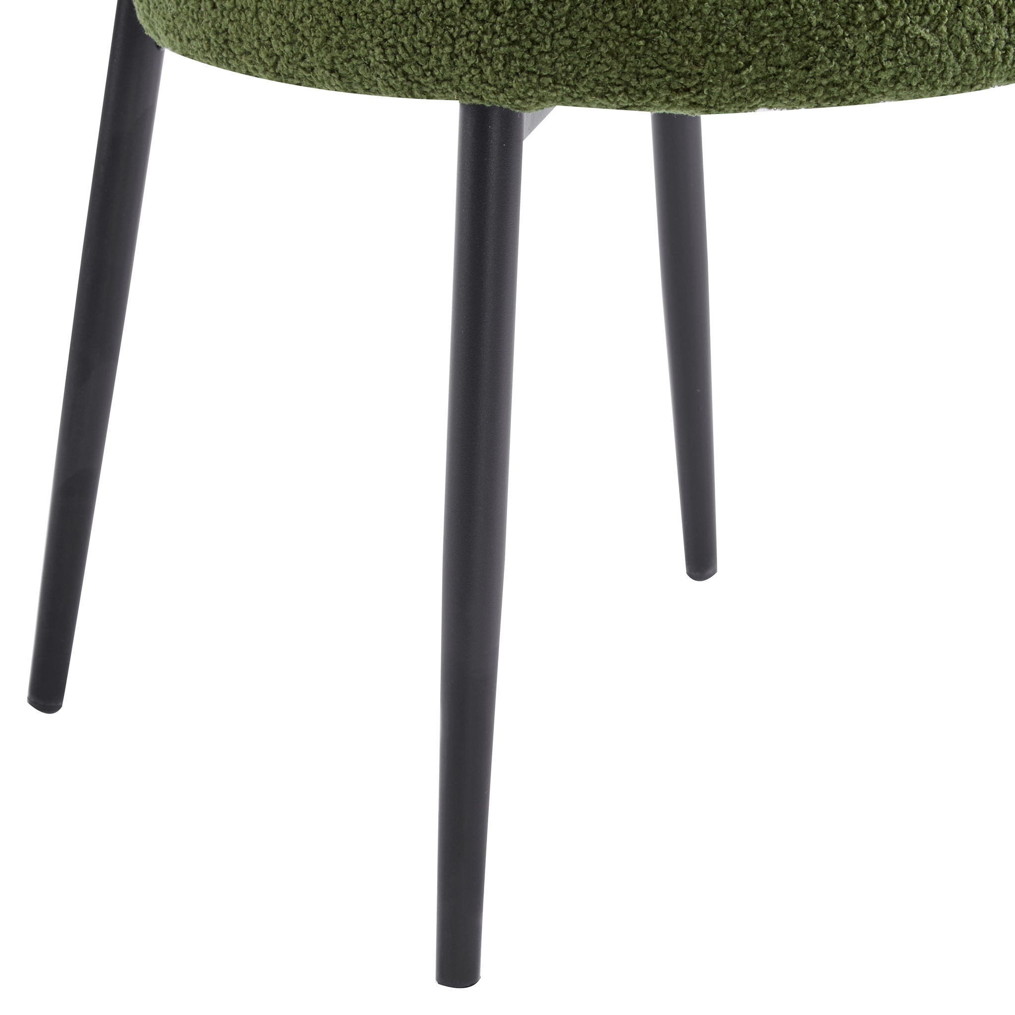 Upholstered Dining Chair (Set of 2) - Green Fabric