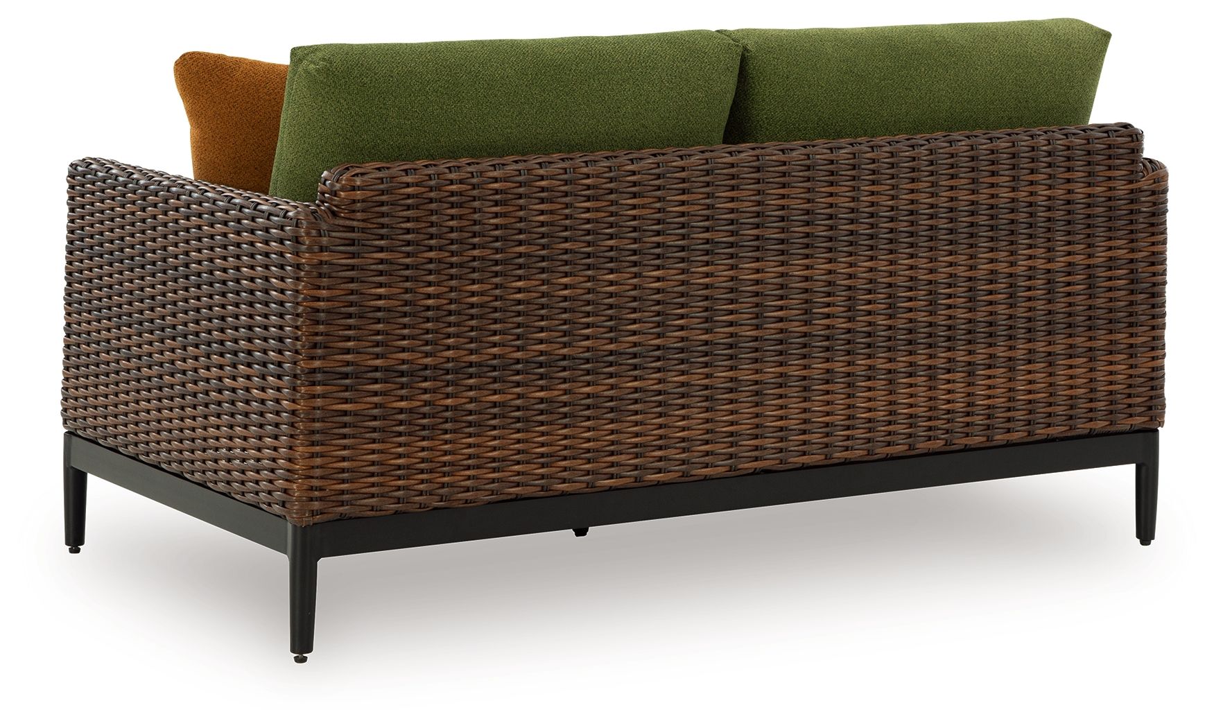 Horizon Hall - Loveseat With Cushion - Brown / Green - Best Buy Furniture