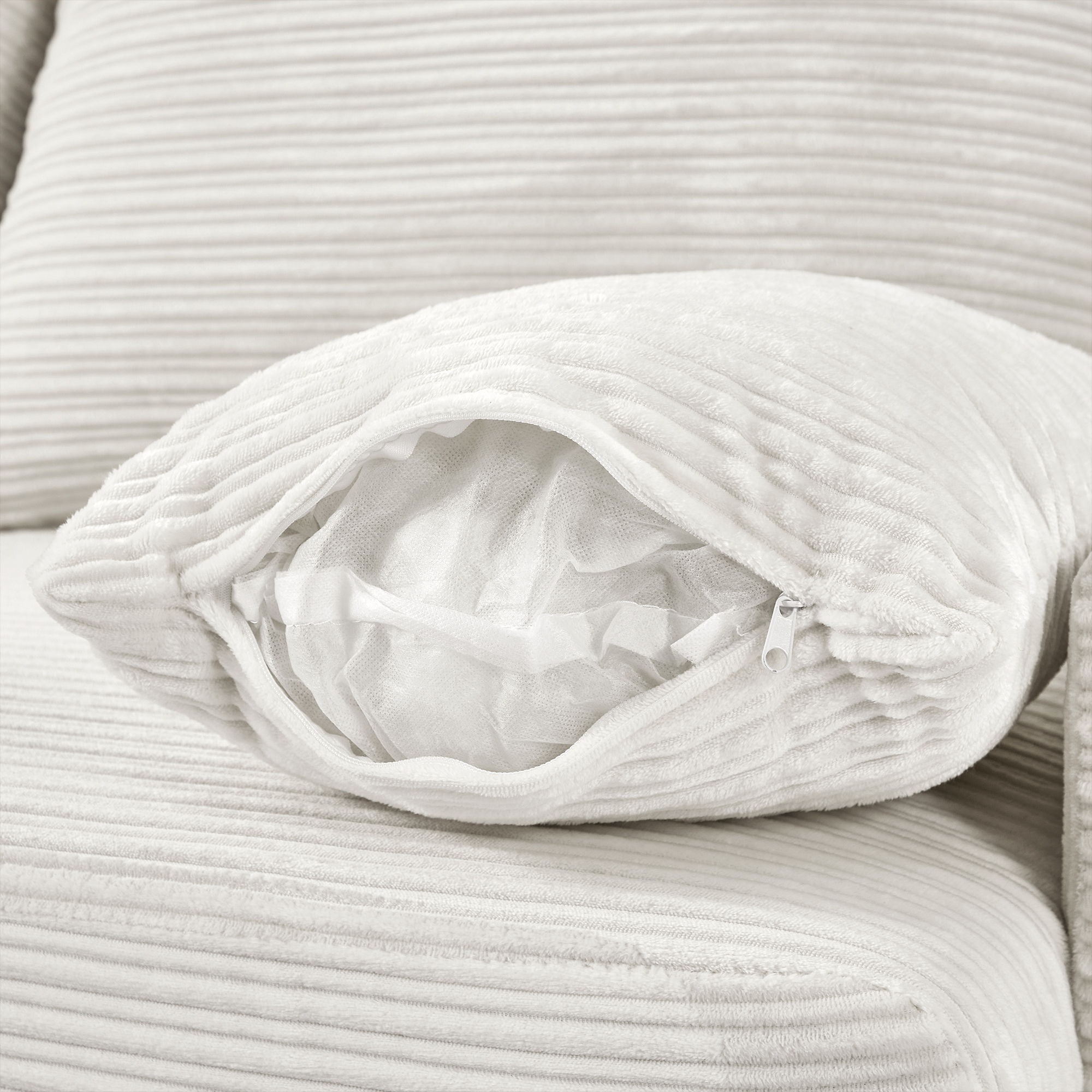 Single Sofa Couch With Storage Space, Movable Ottoman, USB Ports, Cup Holders, Phone Holder