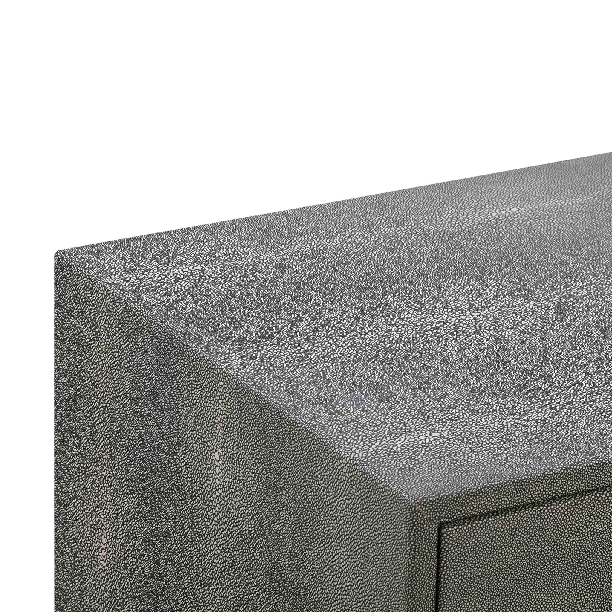 Pesce - Shagreen Nightstand - Gray