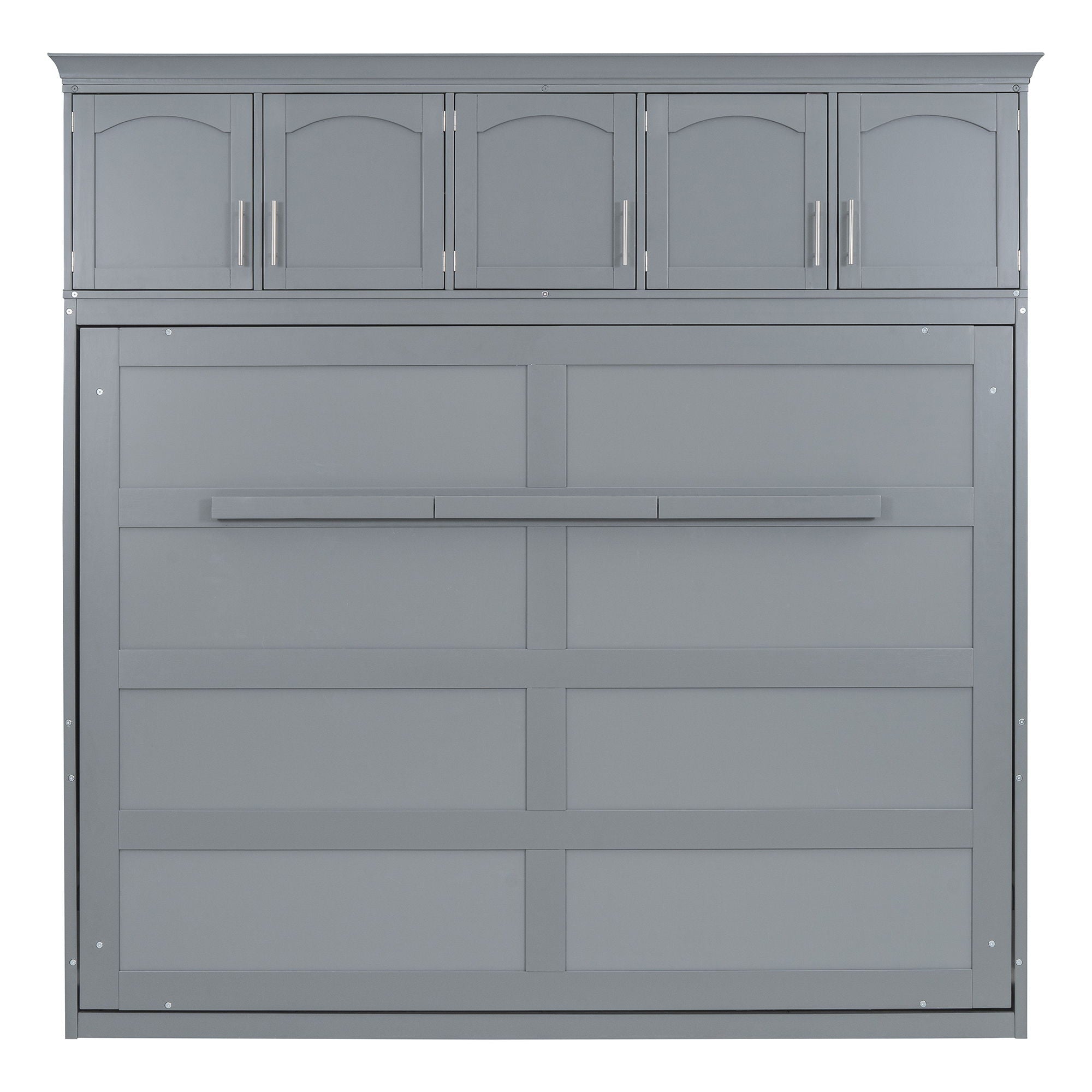 Murphy Modern Bed With Top Cabinets For Space Saving And Comfort