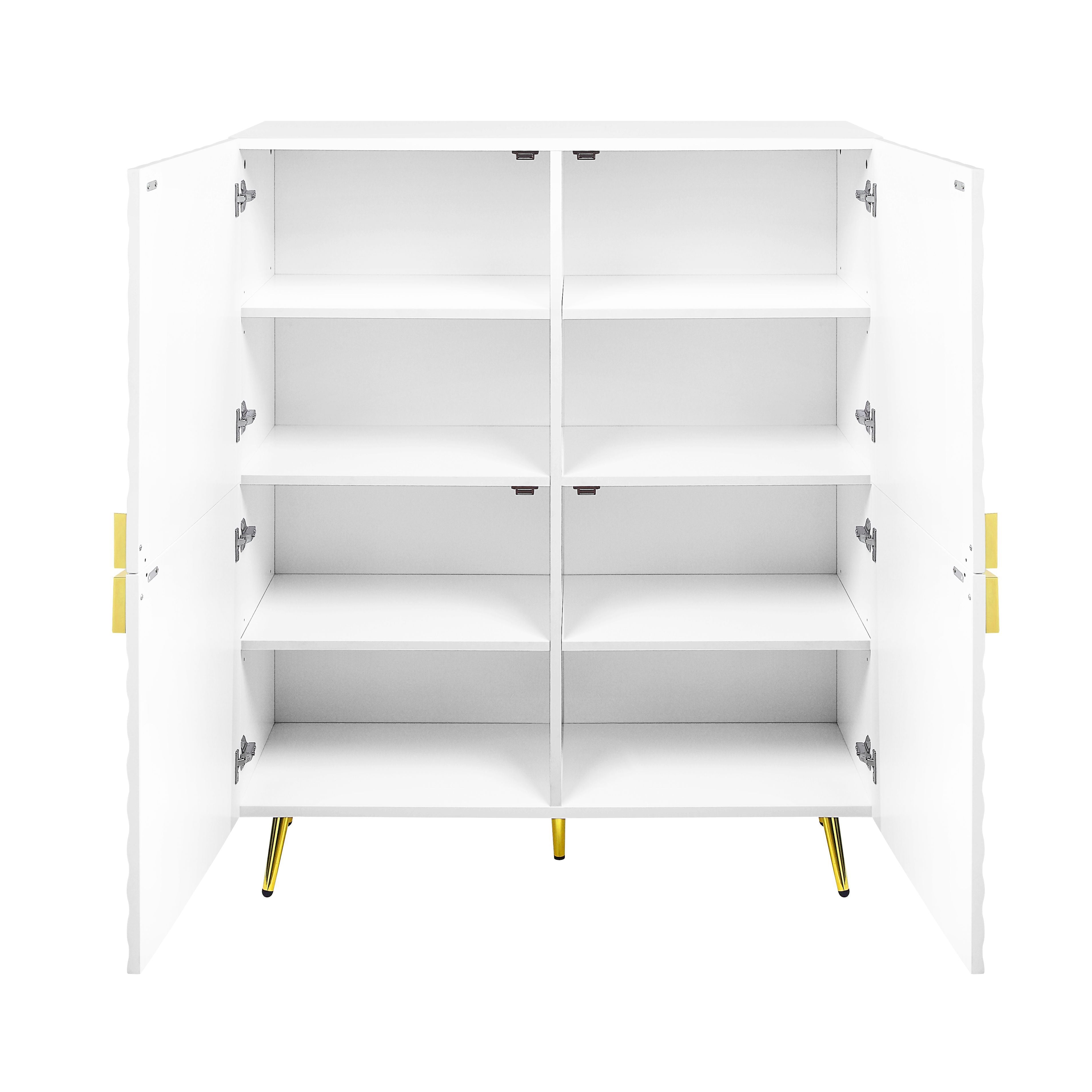 Gaines - High Gloss Accent Cabinet - Best Buy Furniture
