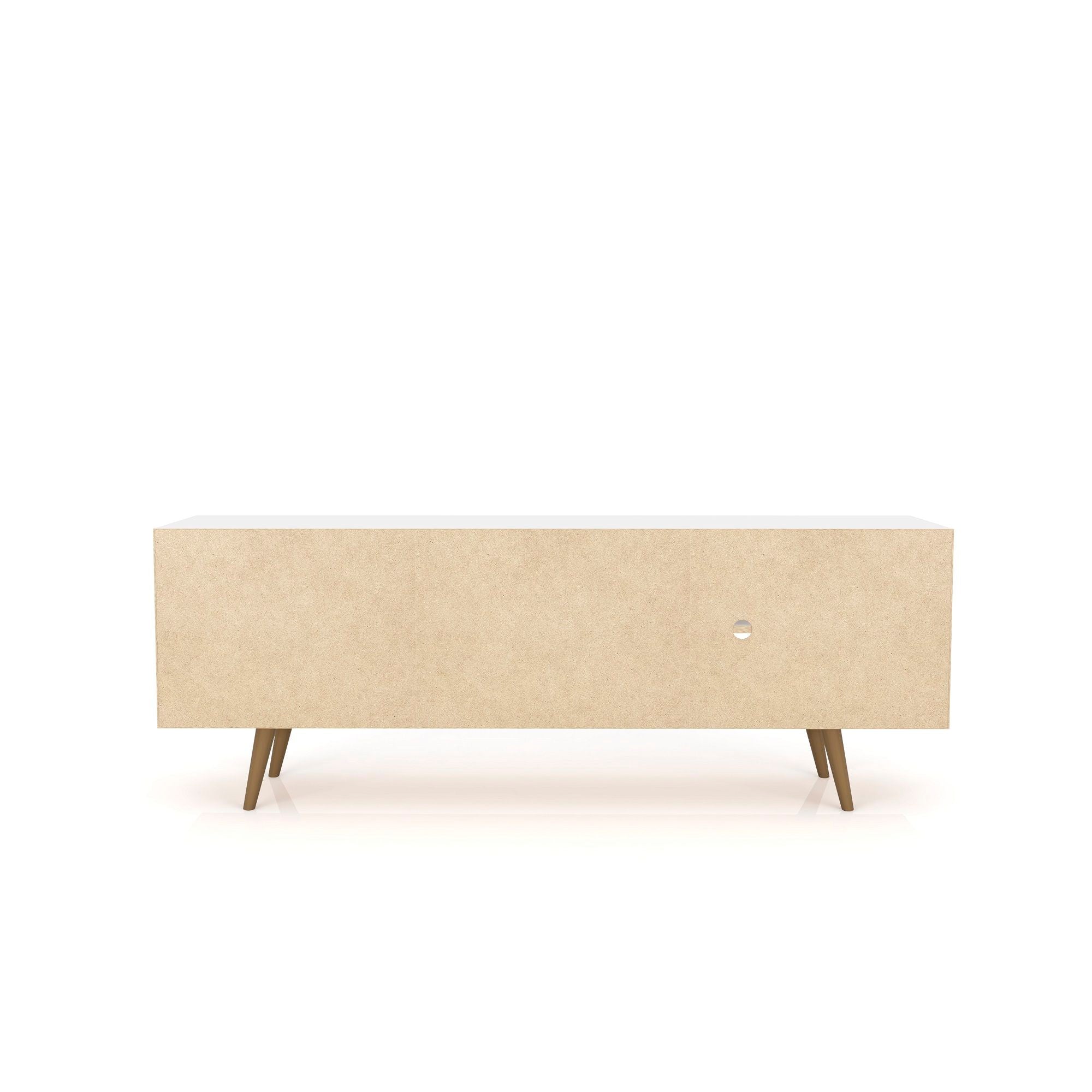 Liberty - TV Stand & 2 Open Shelves - Natural / White