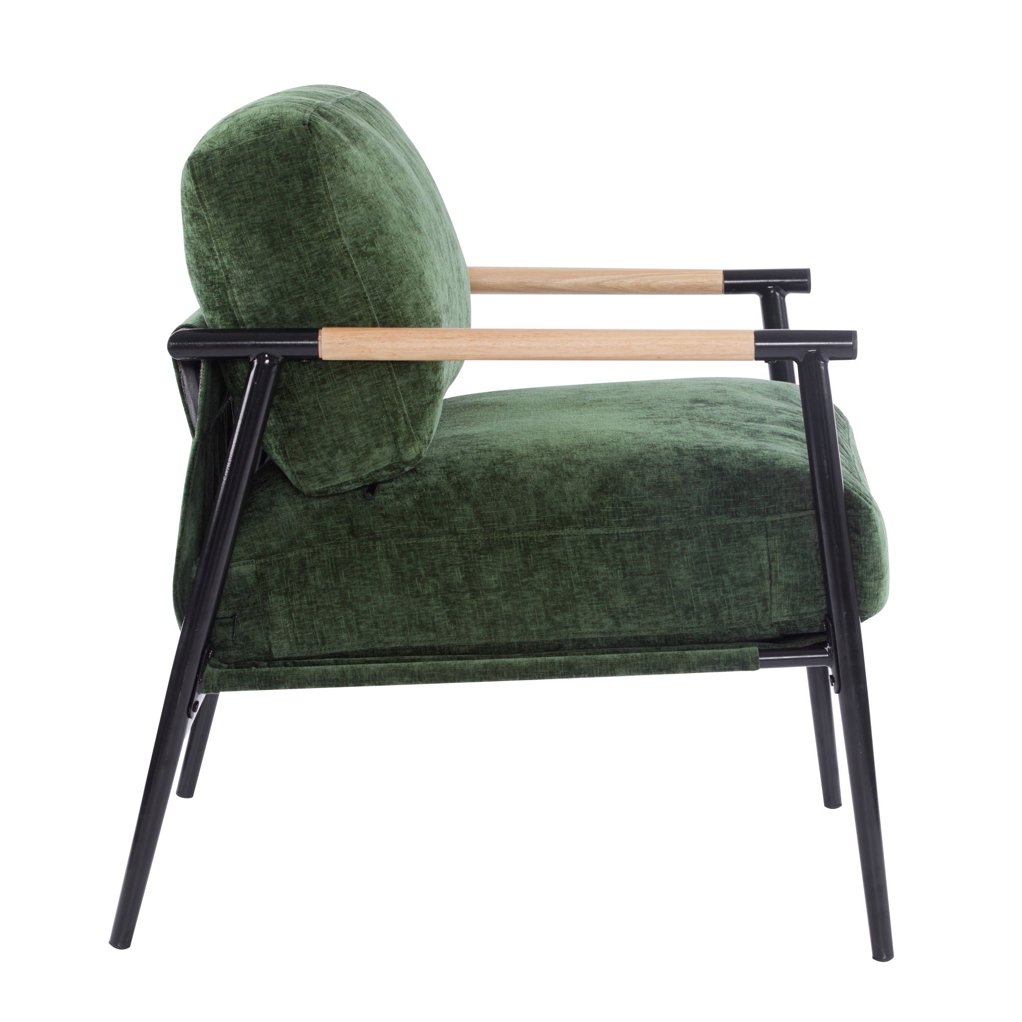 Modern Accent Chair With Plush Cushions, Cozy Seating