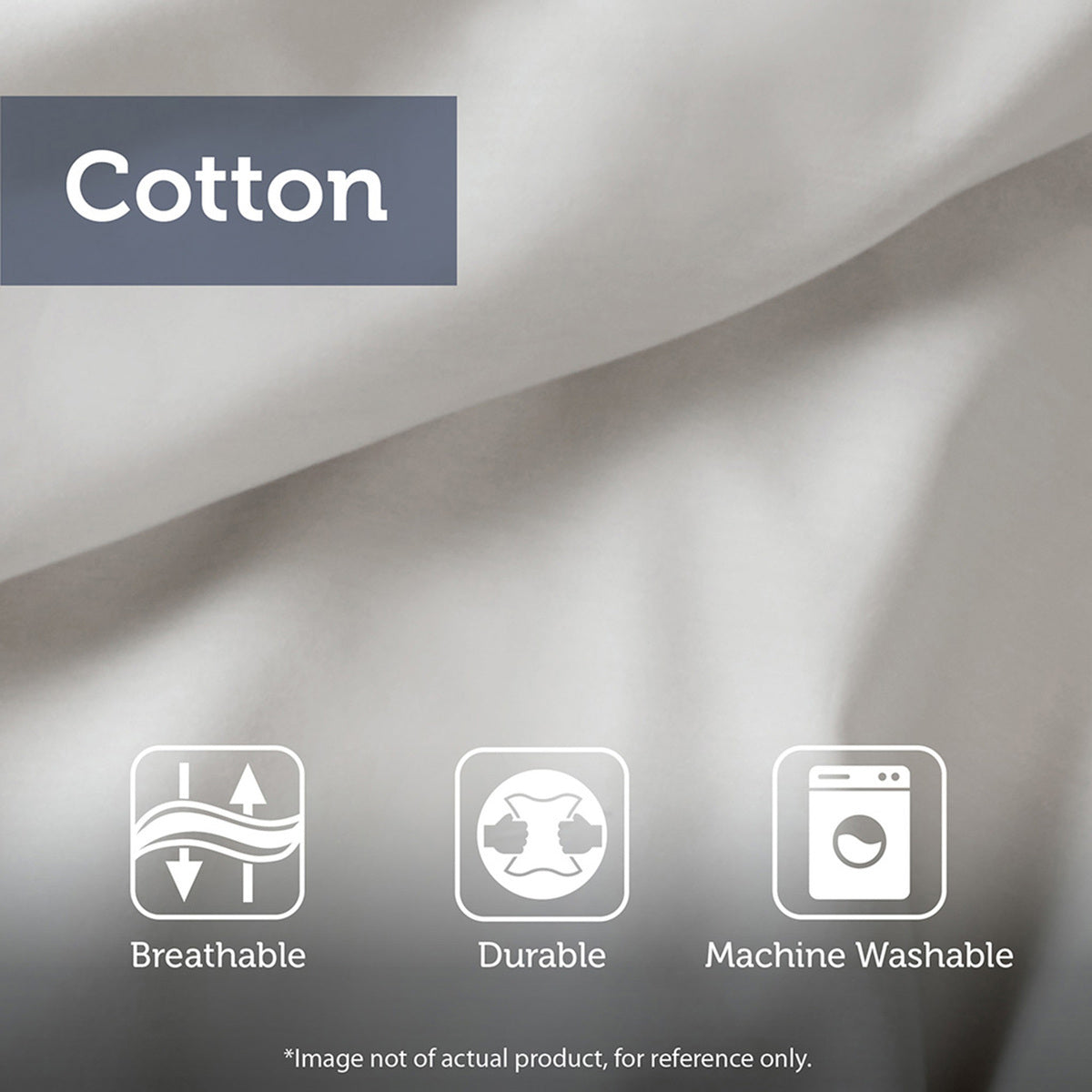 Cotton Comforter Mini Set Taupe King